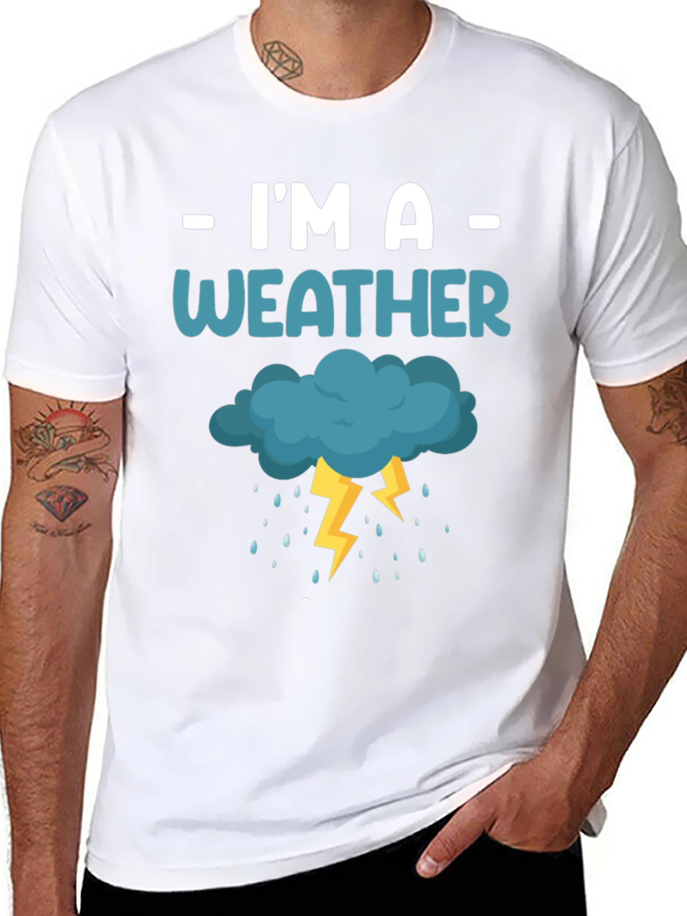 Im a Weather Cloud Lightning Graphic T-Shirt