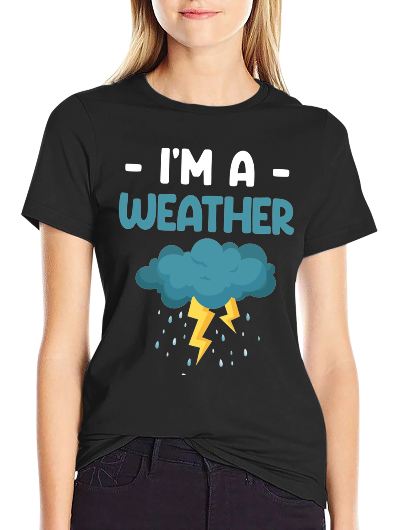 Im a Weather Cloud Lightning Graphic T-Shirt