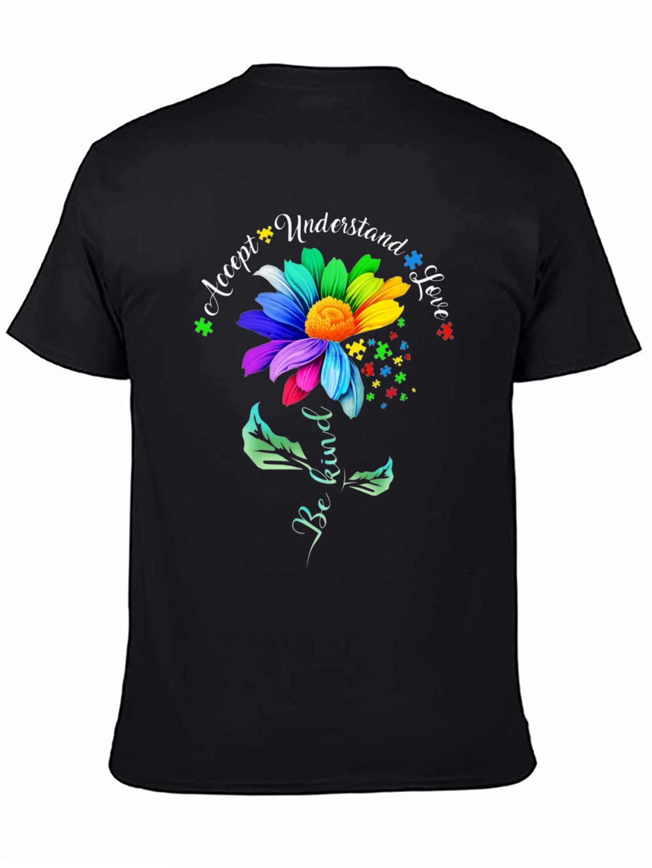 Autism Awareness Graphic Tee - Accept Understand Love