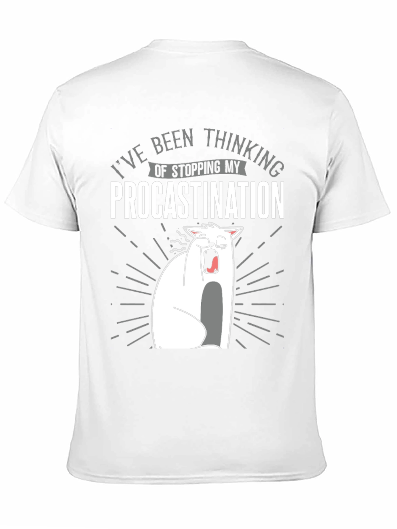 Procrastination Cat Graphic Tee