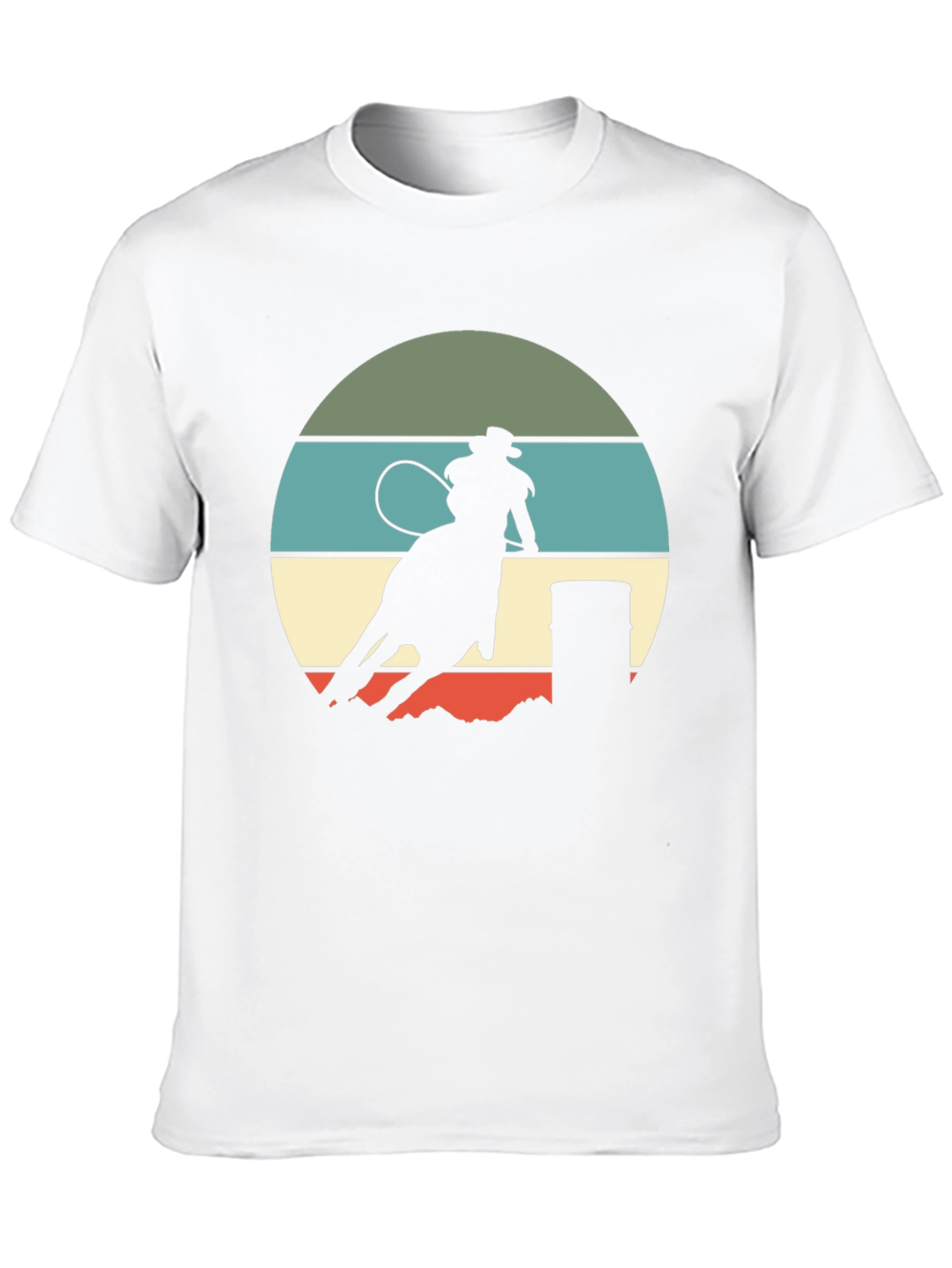 Retro Rodeo T-Shirt - Barrel Racing Design