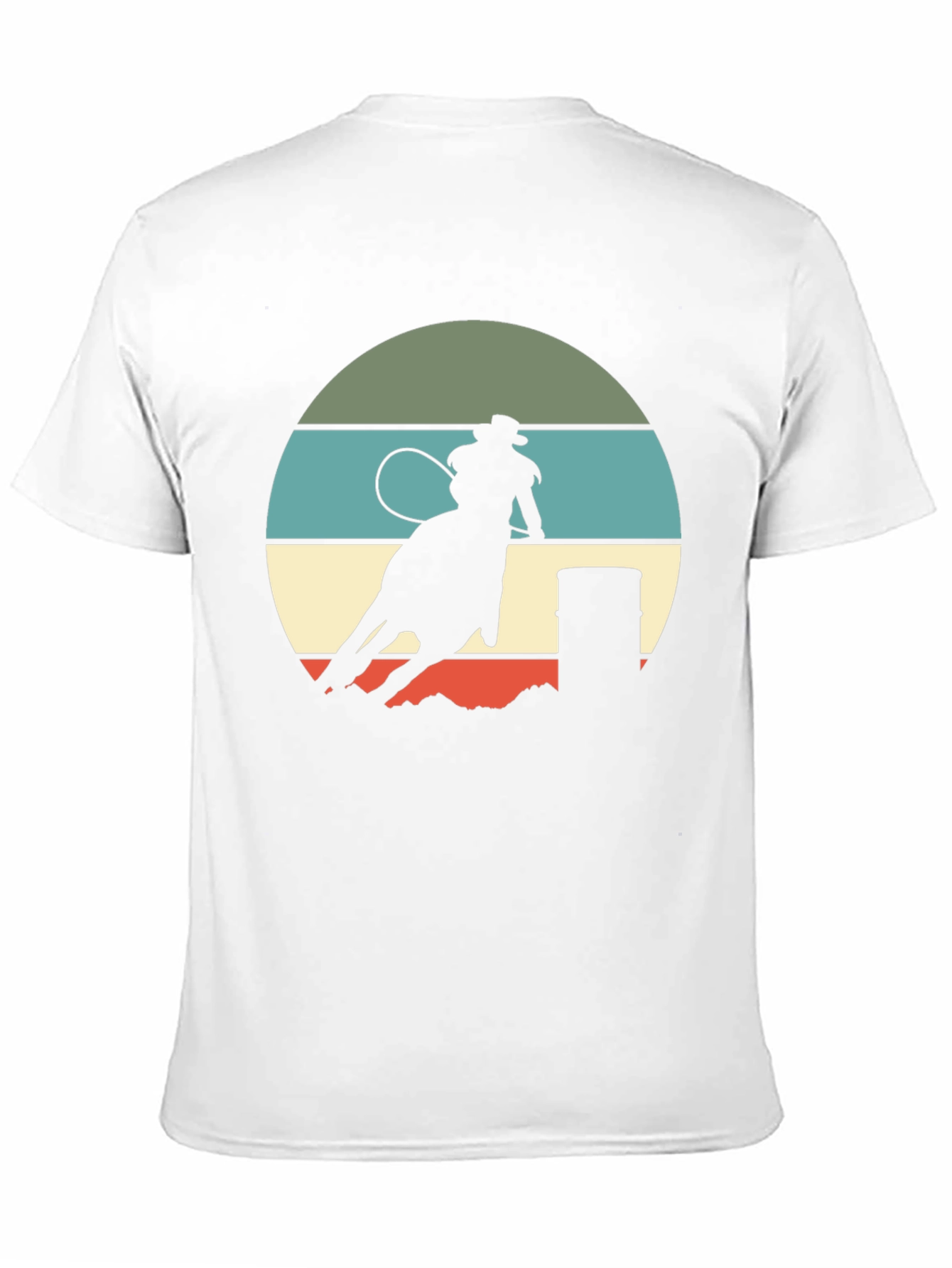 Retro Rodeo T-Shirt - Barrel Racing Design