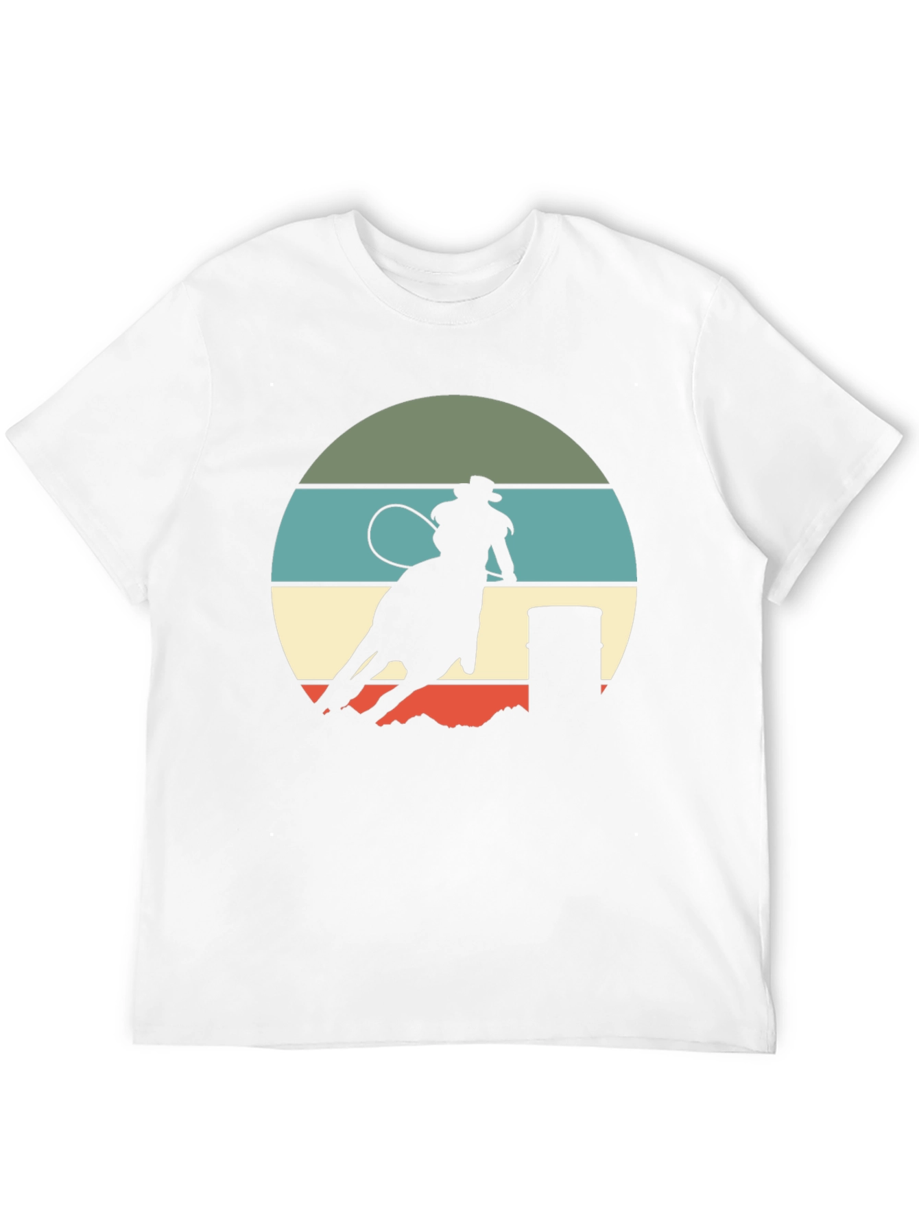 Retro Rodeo T-Shirt - Barrel Racing Design