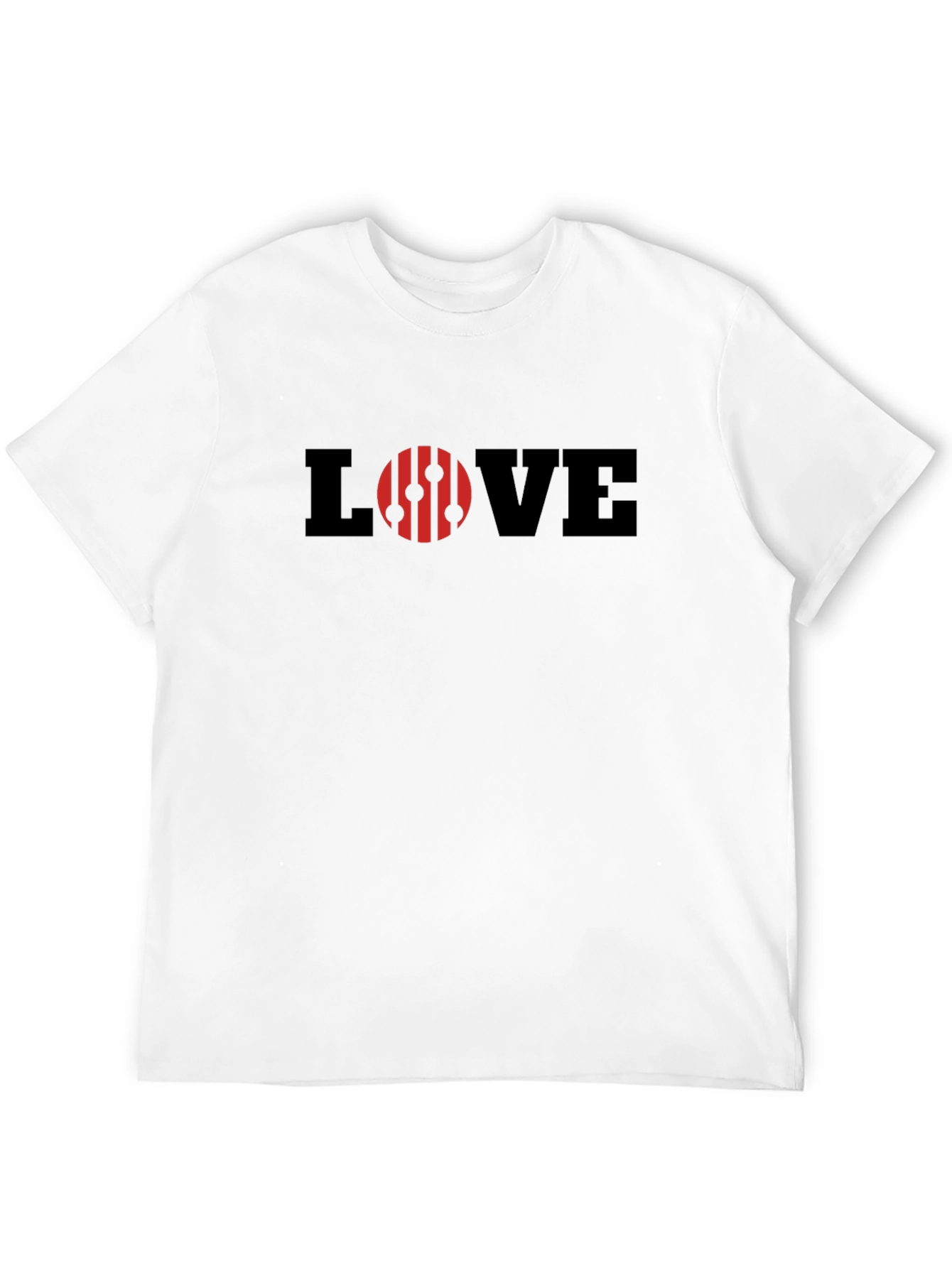 LOVE Graphic Black T-Shirt for Men