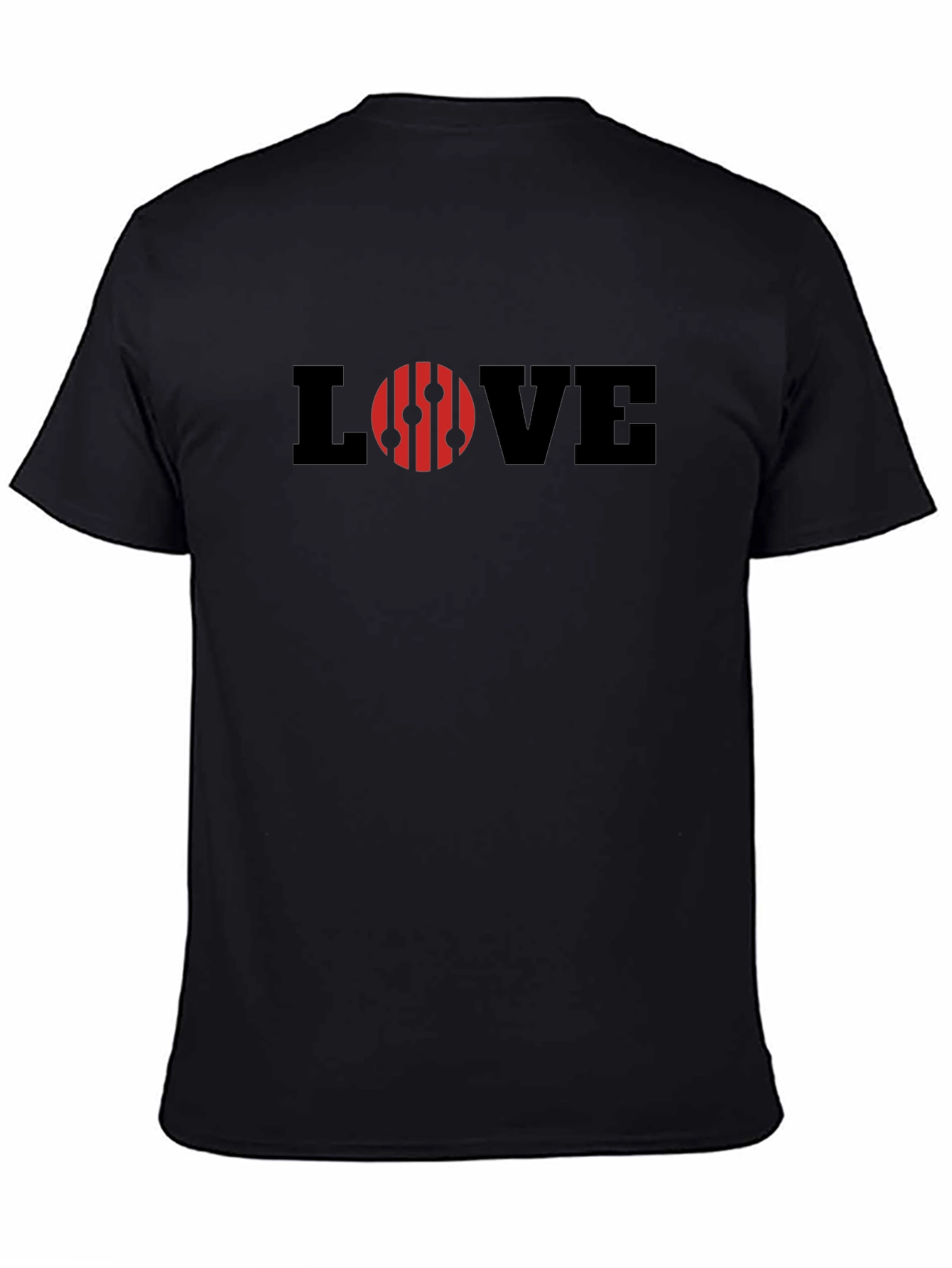 LOVE Graphic Black T-Shirt for Men
