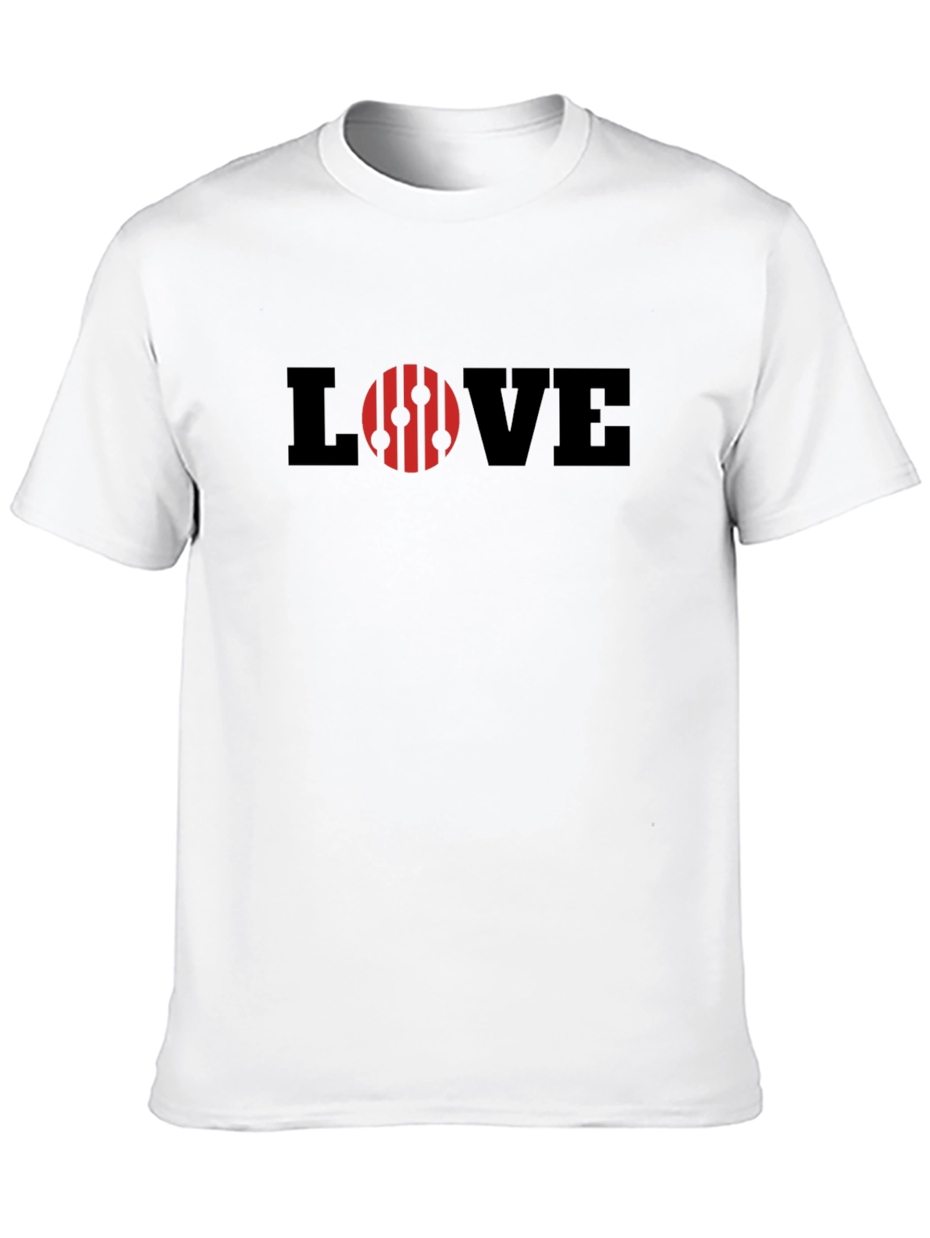 LOVE Graphic Black T-Shirt for Men