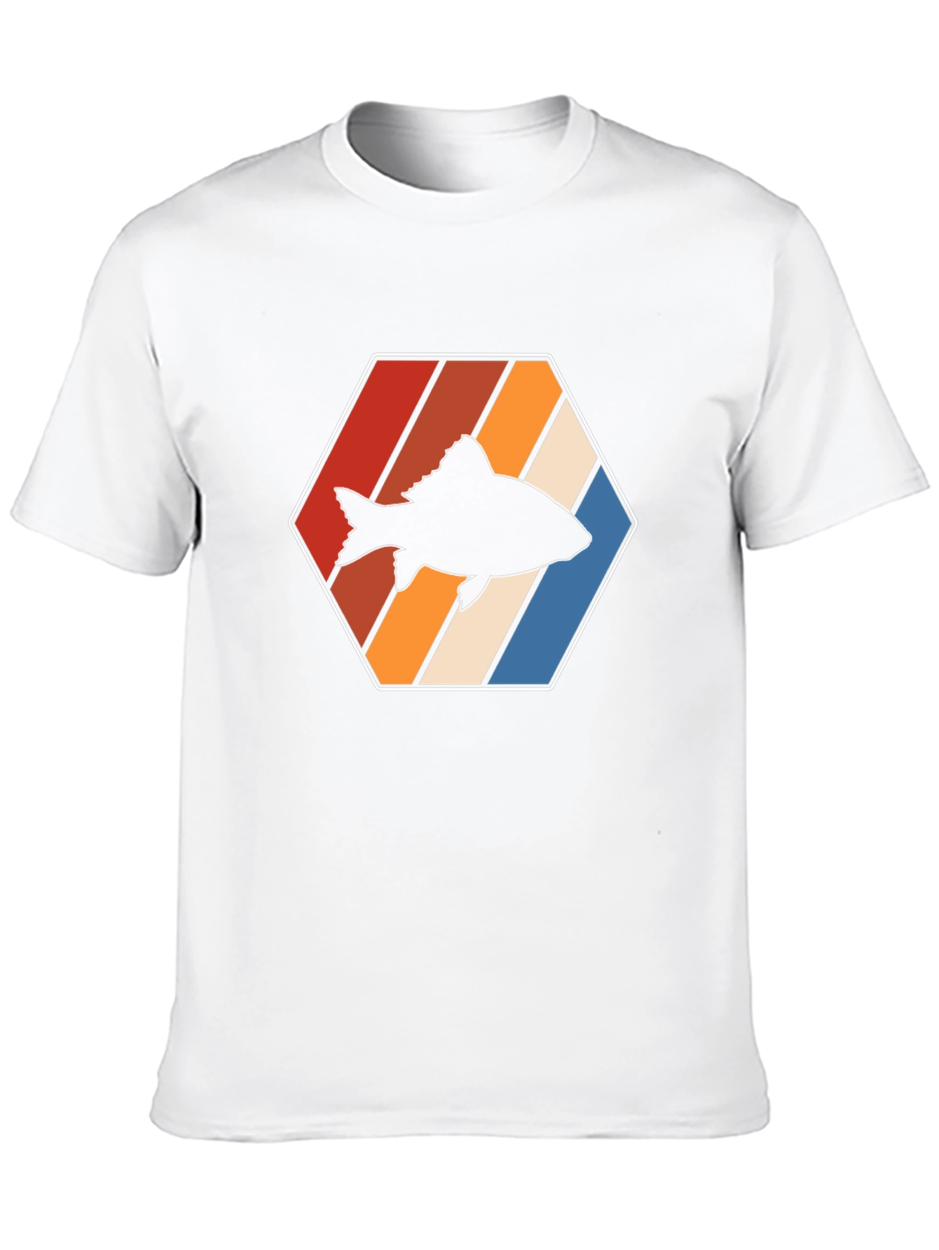 Retro Fish Graphic Tee - Black