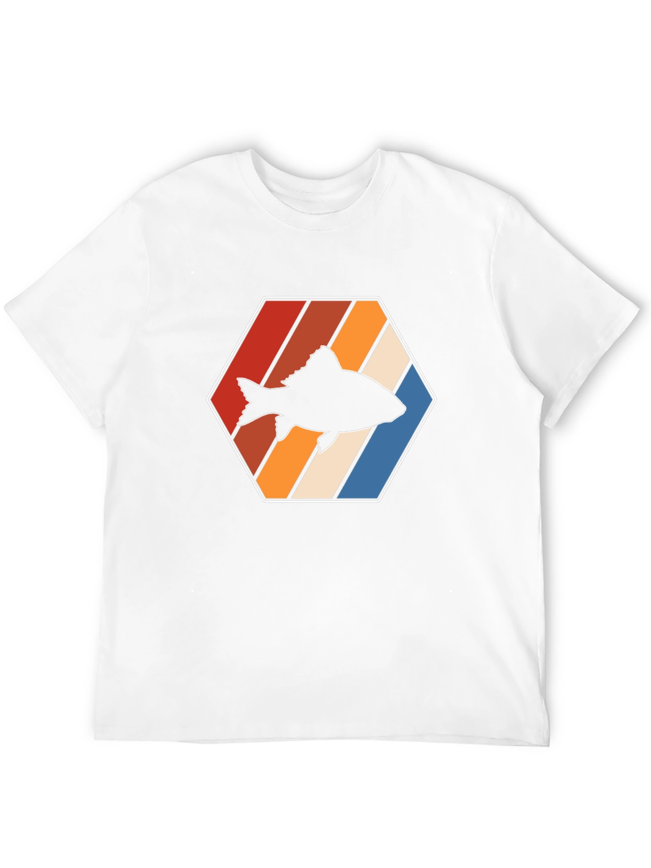 Retro Fish Graphic Tee - Black