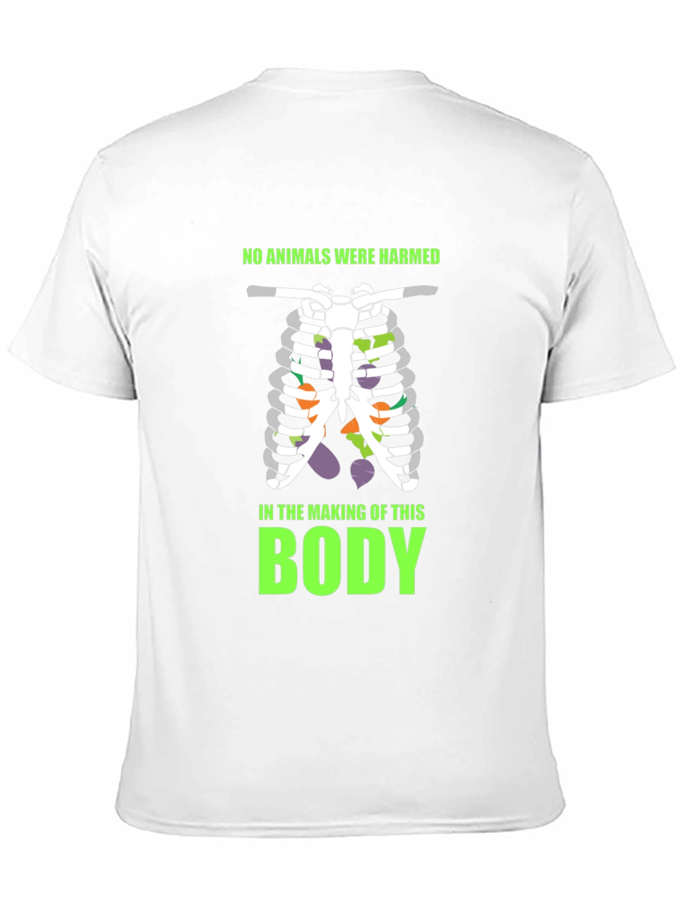 Vegan Rib Cage T-Shirt - Animal Friendly Body