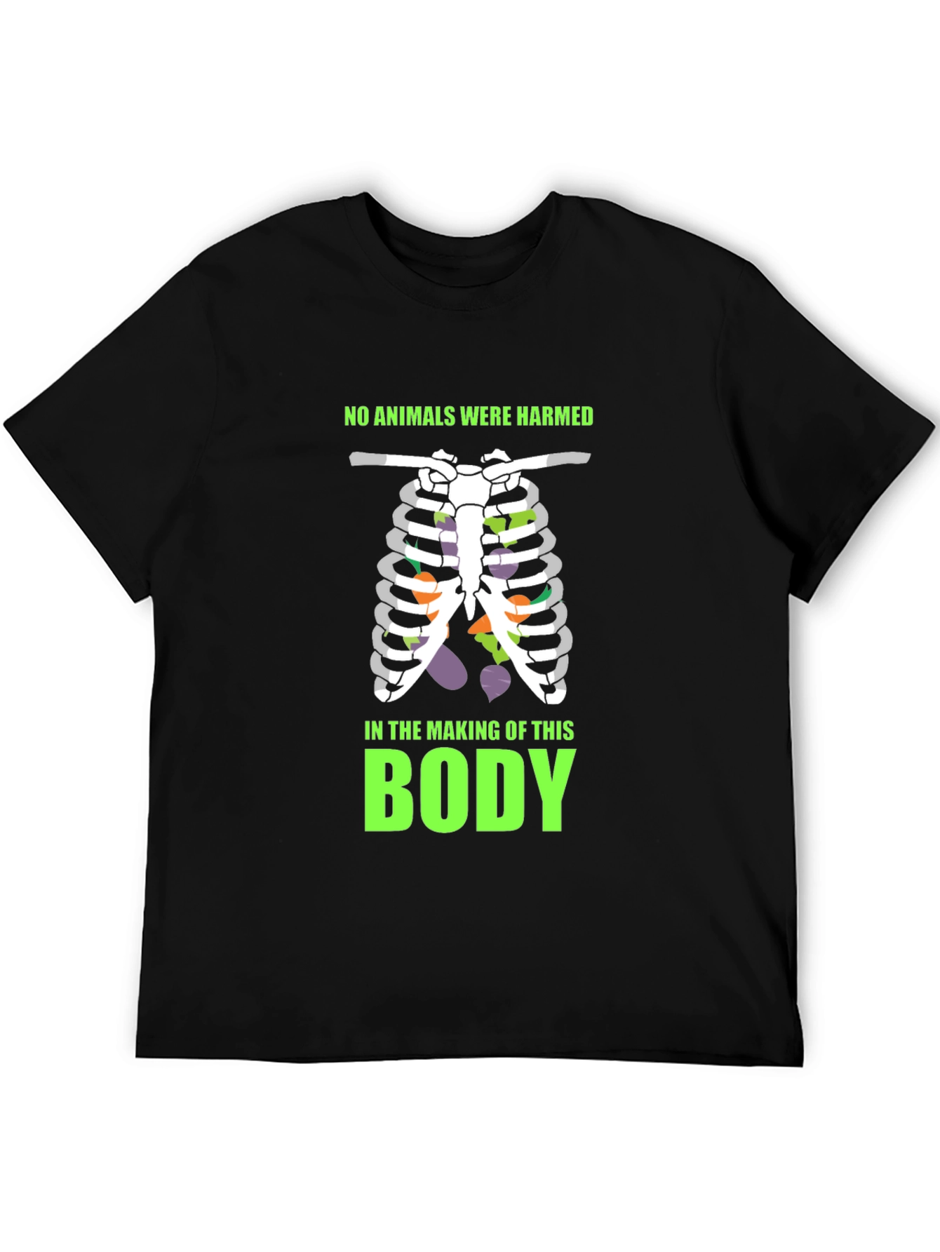Vegan Rib Cage T-Shirt - Animal Friendly Body