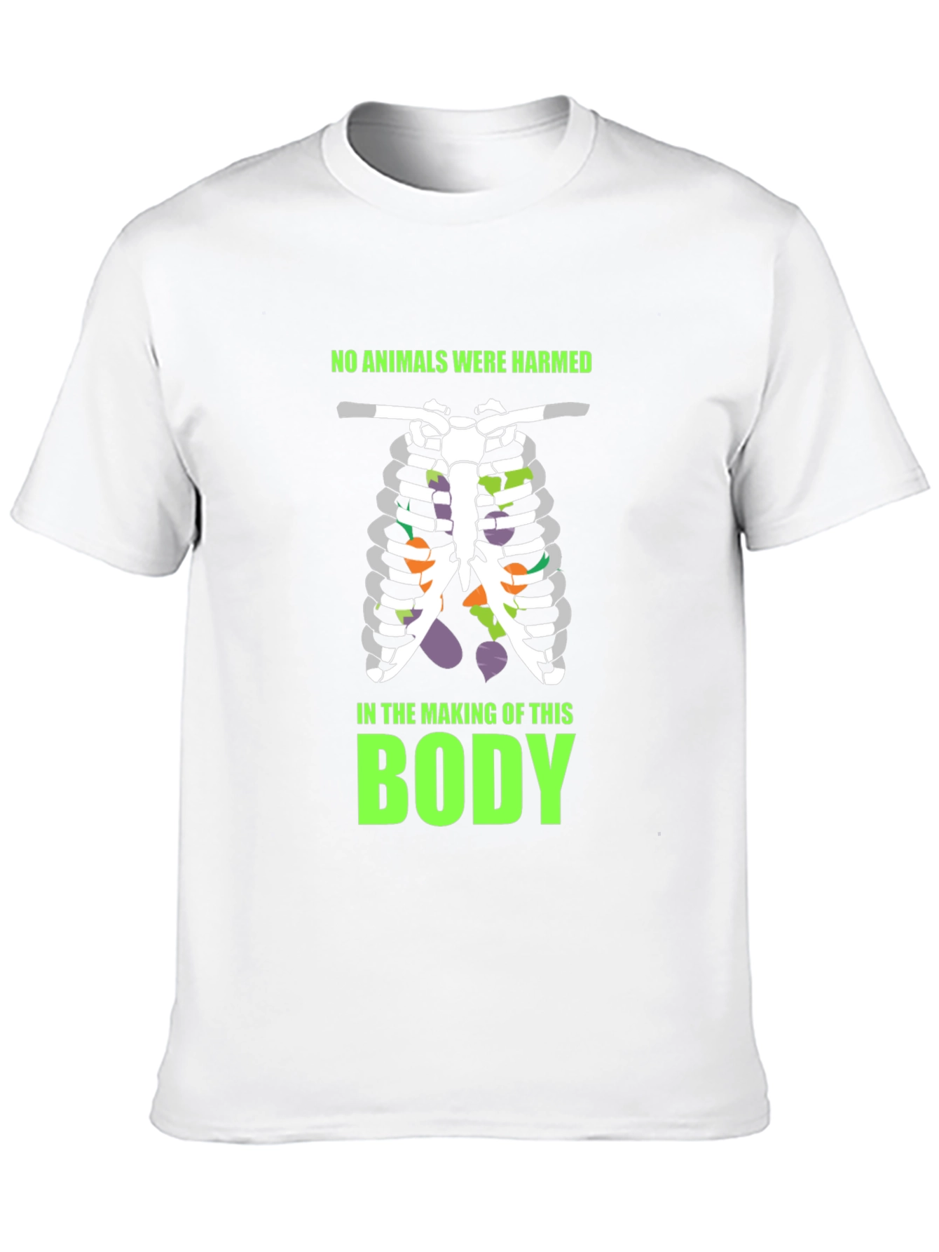 Vegan Rib Cage T-Shirt - Animal Friendly Body
