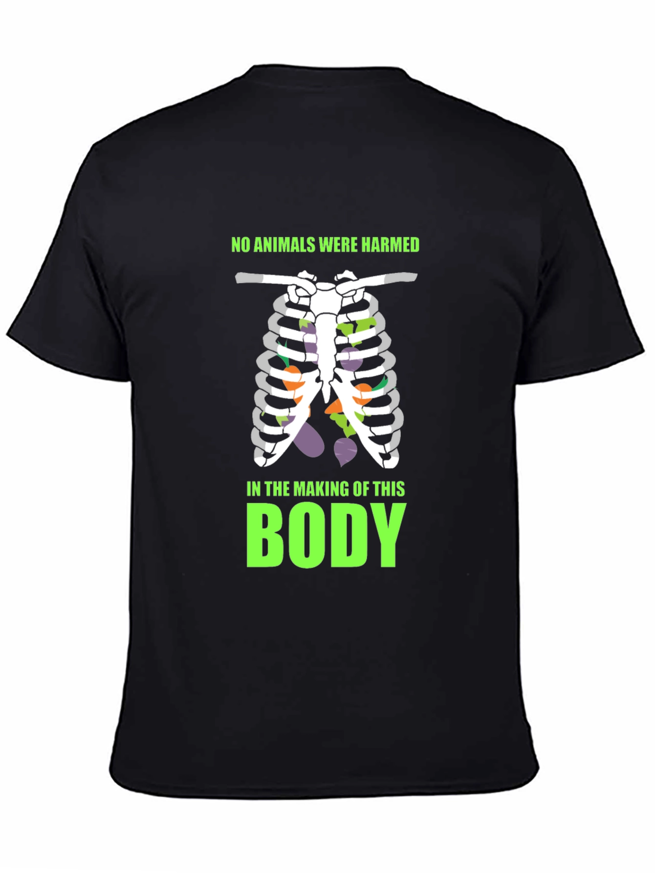 Vegan Rib Cage T-Shirt - Animal Friendly Body