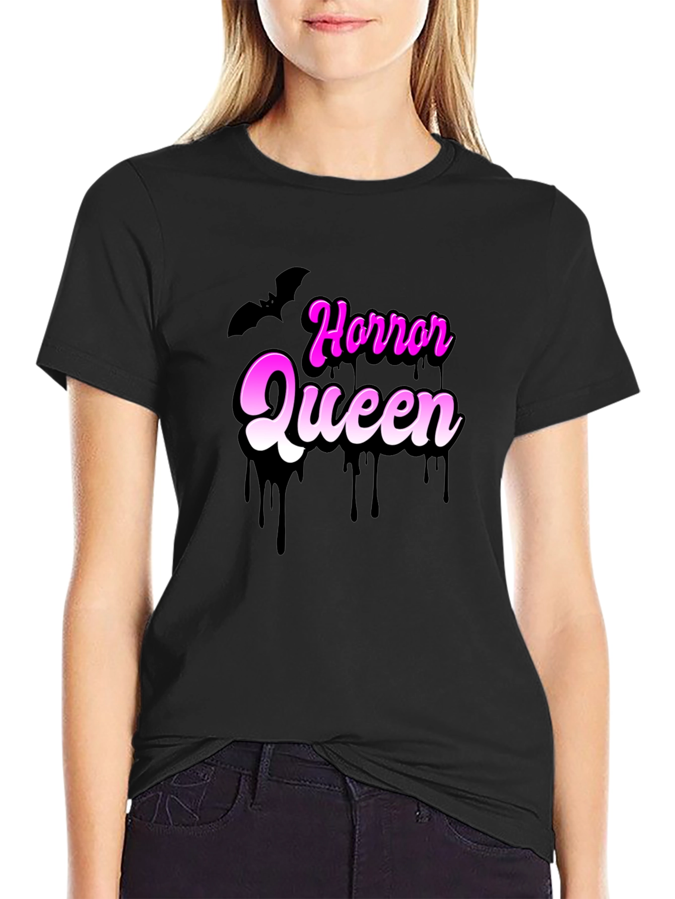 Horror Queen T-Shirt - Spooky Season Apparel