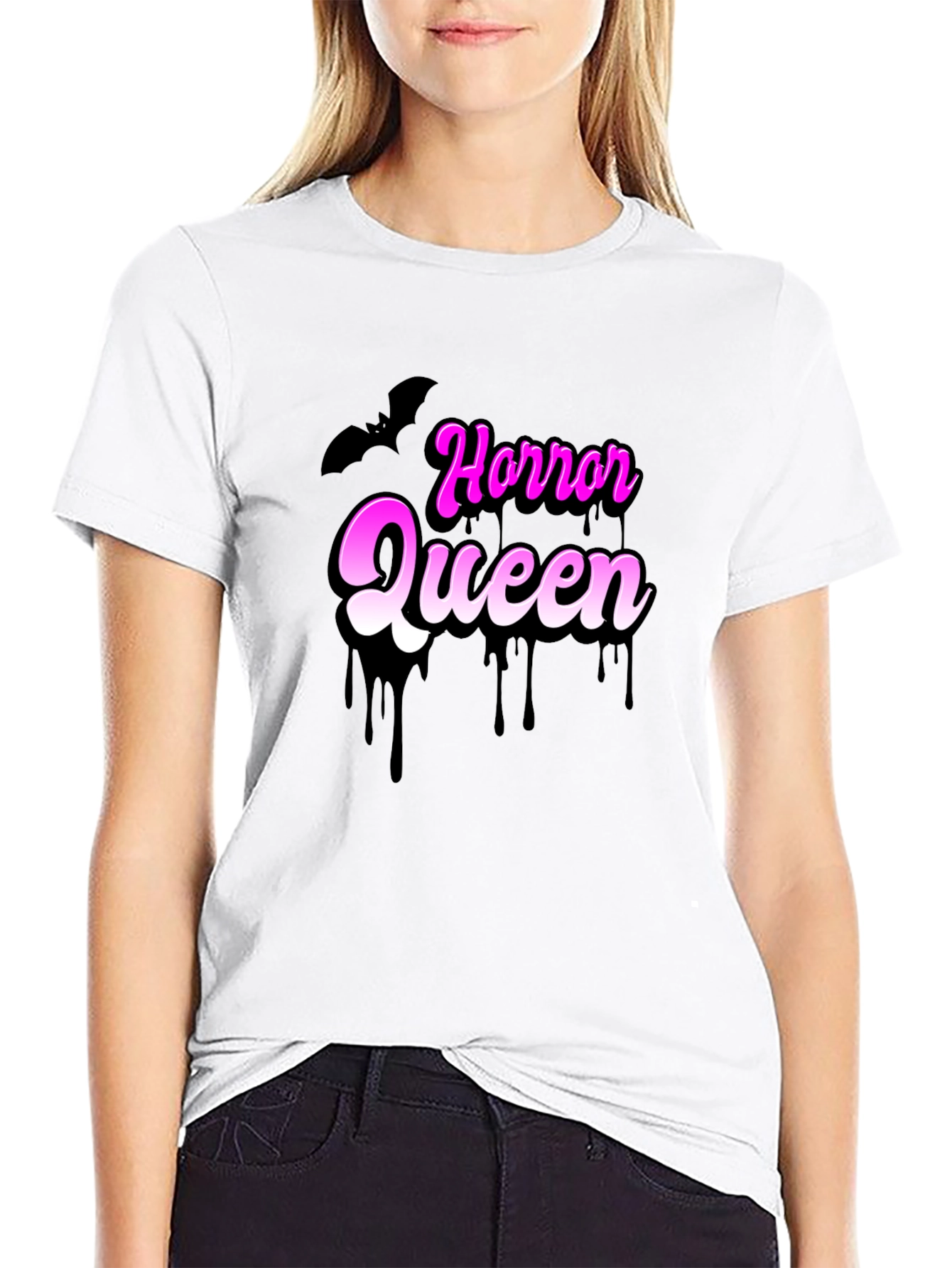 Horror Queen T-Shirt - Spooky Season Apparel