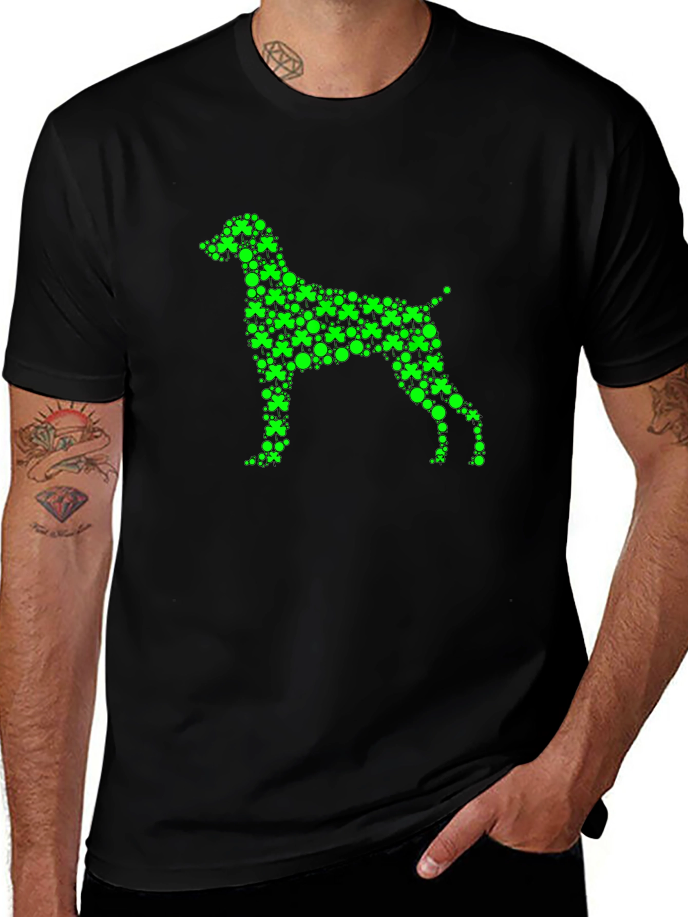 Shamrock Dog Graphic Tee - St. Patricks Day