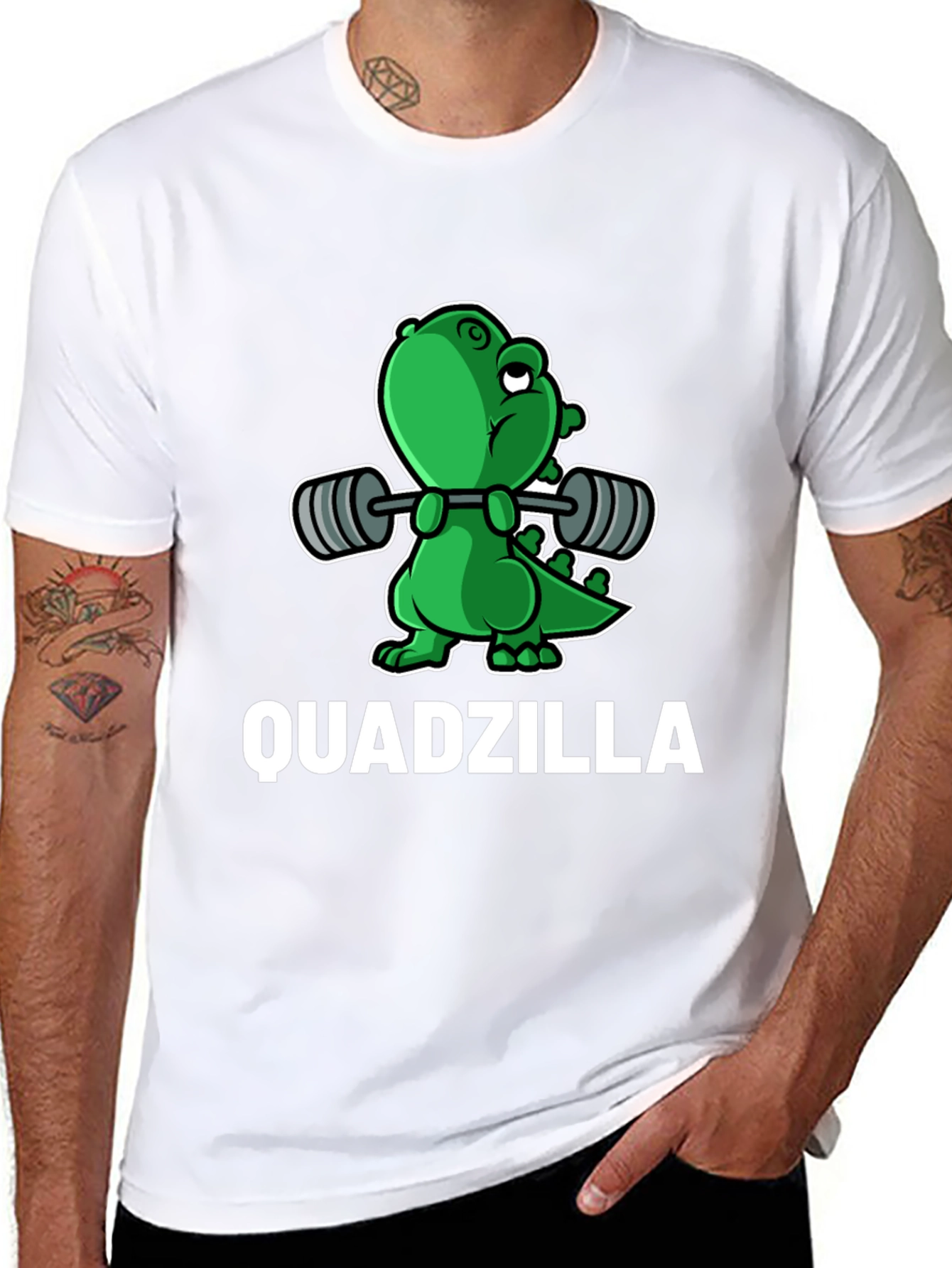 Quadzilla Dinosaur Graphic T-Shirt