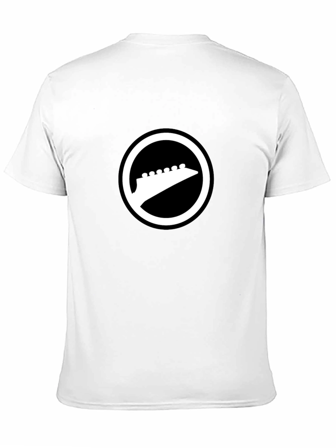 Black T-Shirt with Guitar Headstock Logo