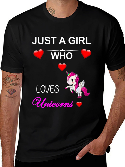 Just a Girl Who Loves Unicorns T-Shirt