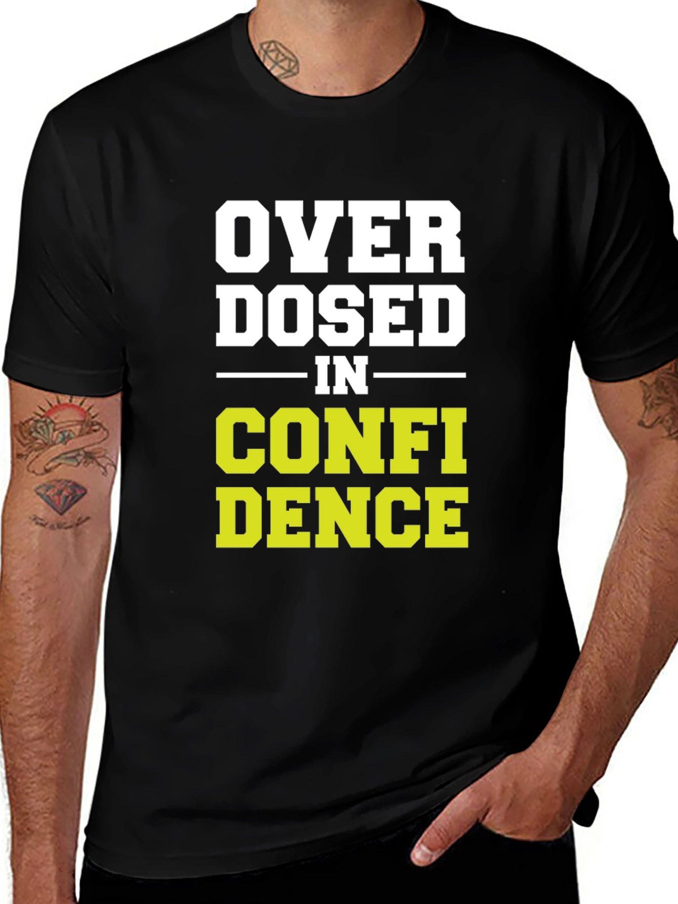 Overdosed in Confidence Graphic T-Shirt