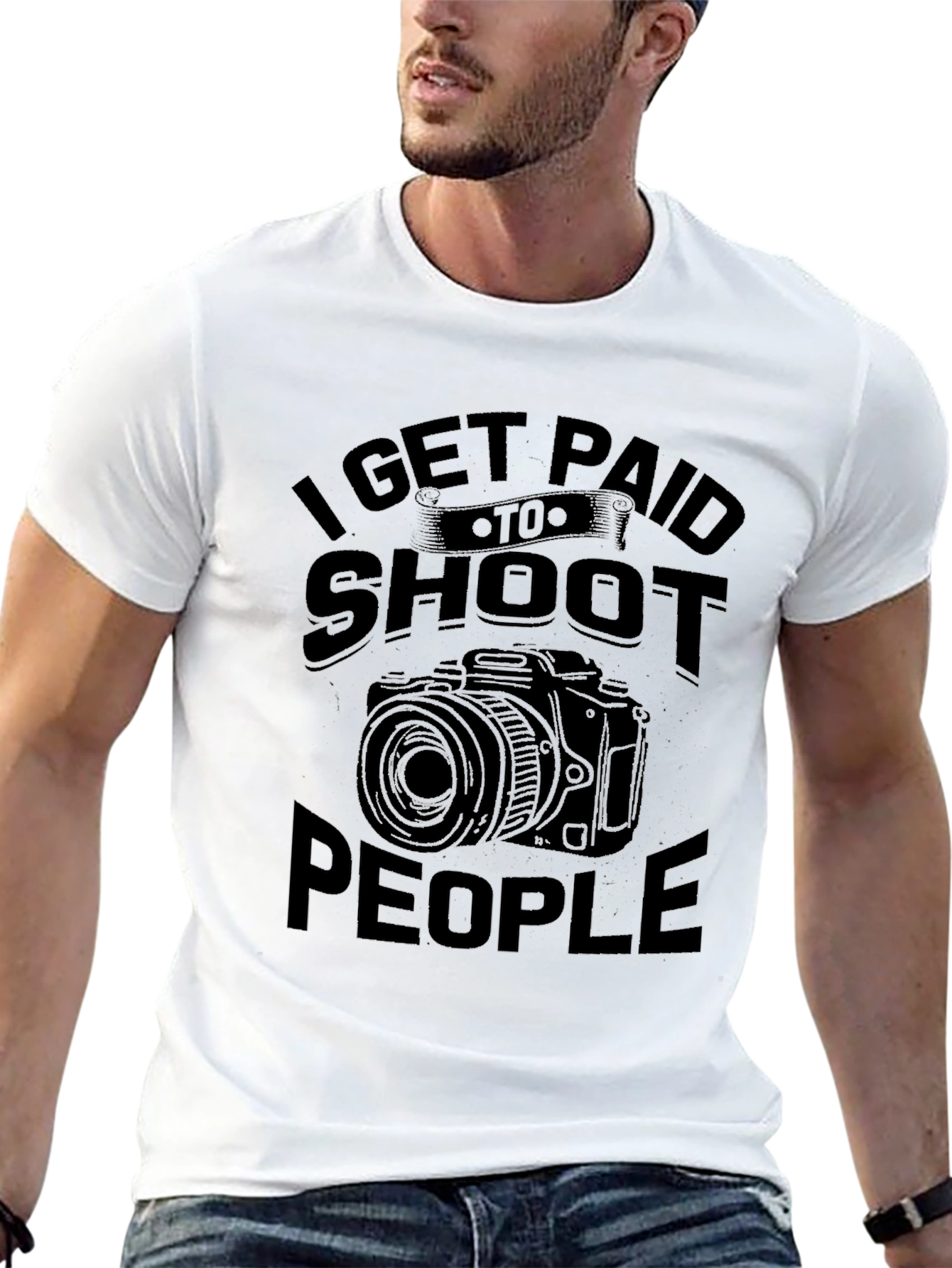 I Get Paid to Shoot People T-Shirt Photographer Gift