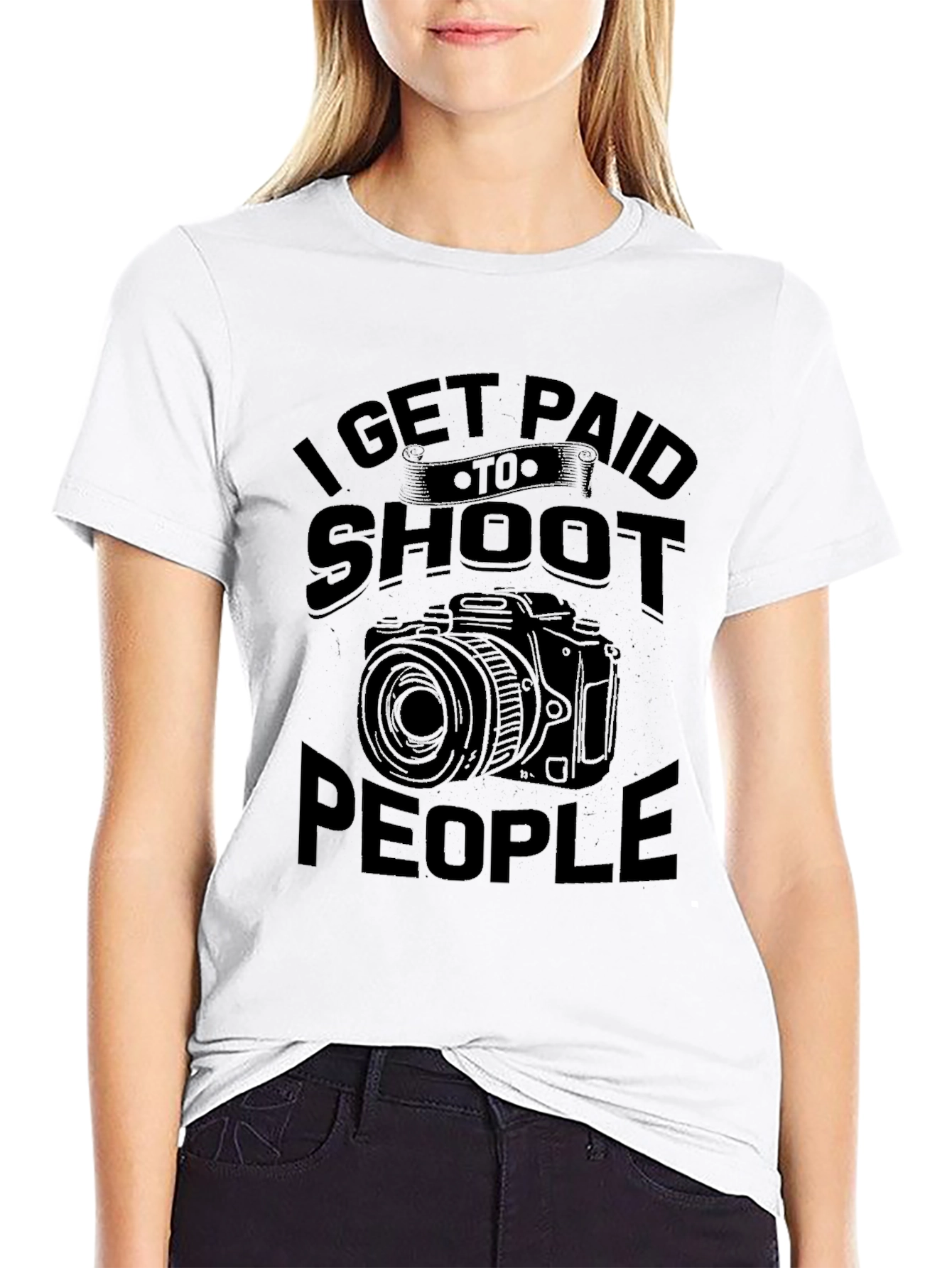 I Get Paid to Shoot People T-Shirt Photographer Gift