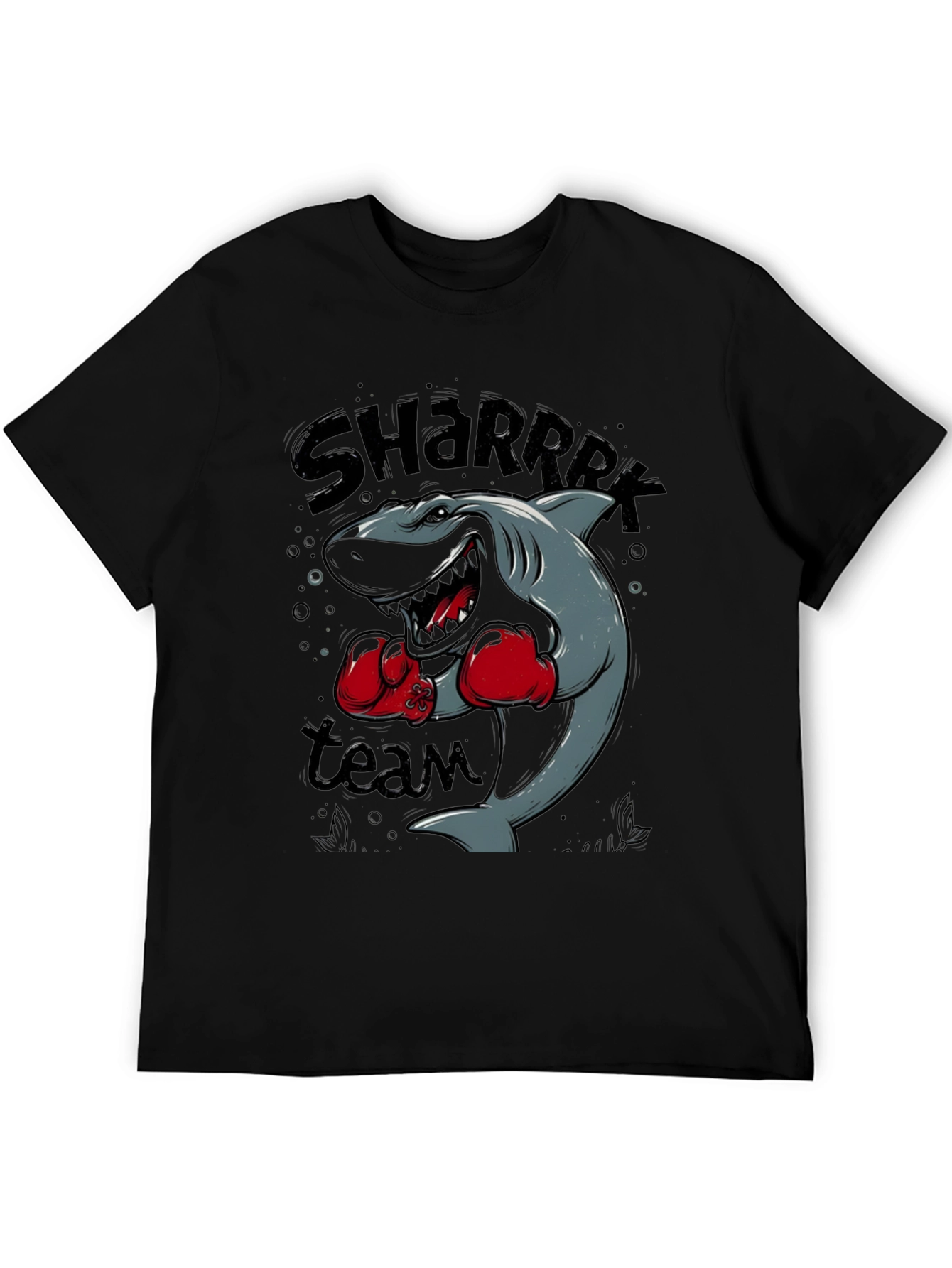 Shark Boxing Team Graphic Black T-Shirt