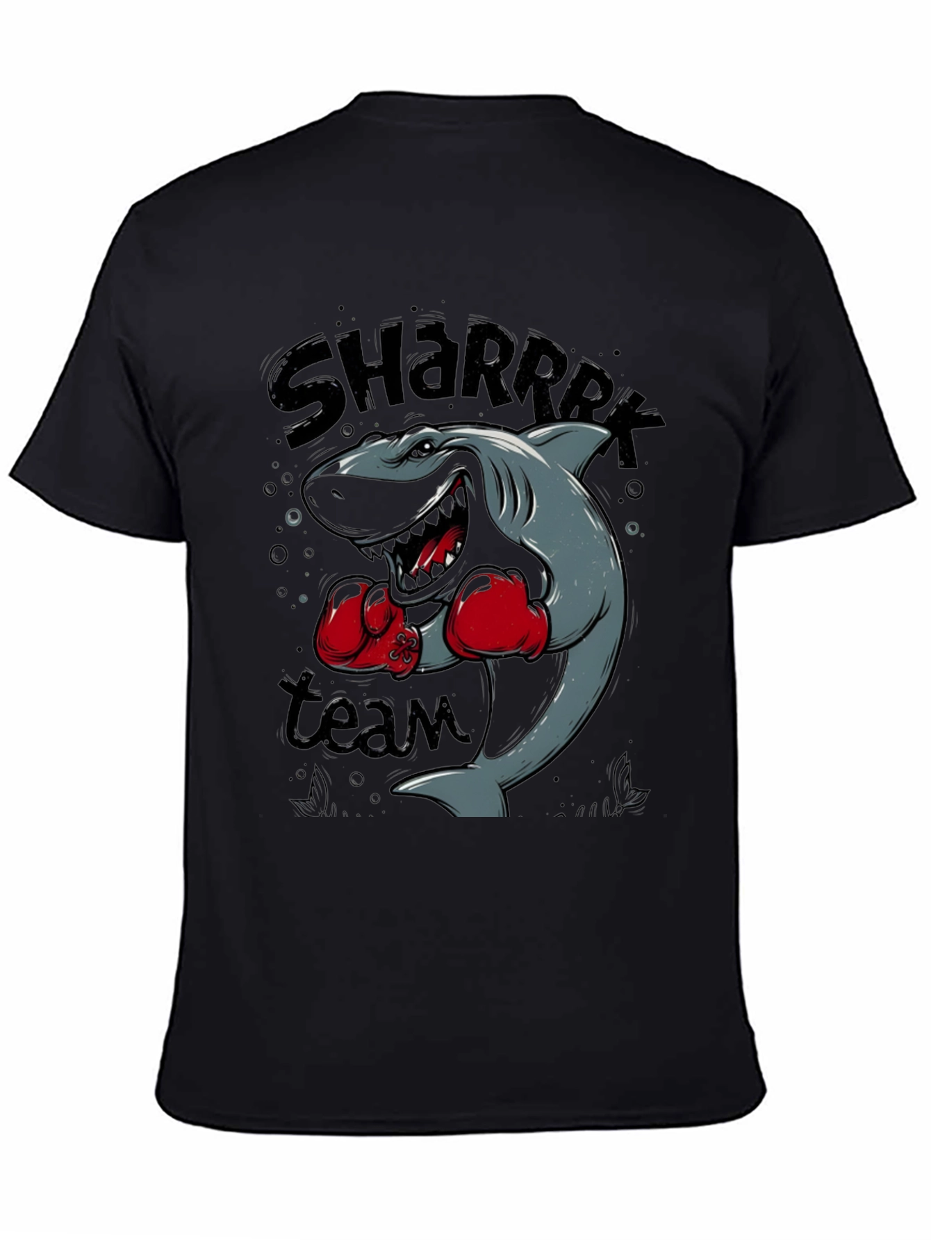 Shark Boxing Team Graphic Black T-Shirt