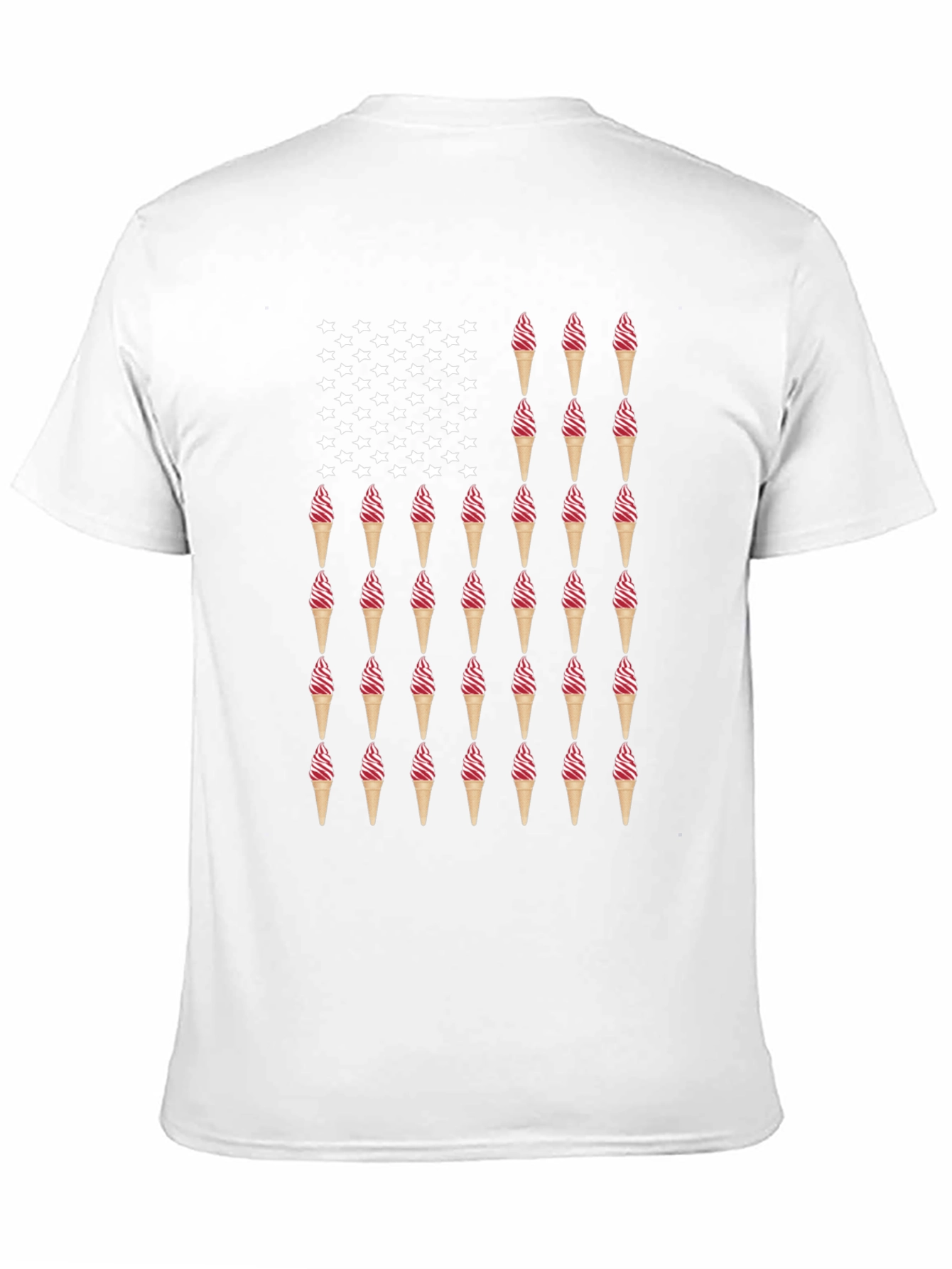 Ice Cream Cone American Flag T-Shirt