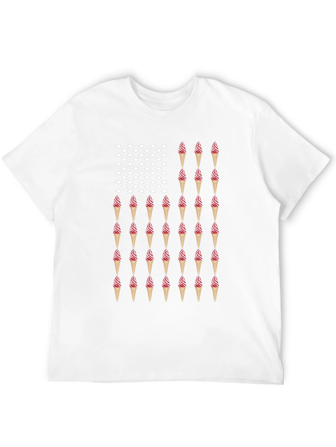 Ice Cream Cone American Flag T-Shirt