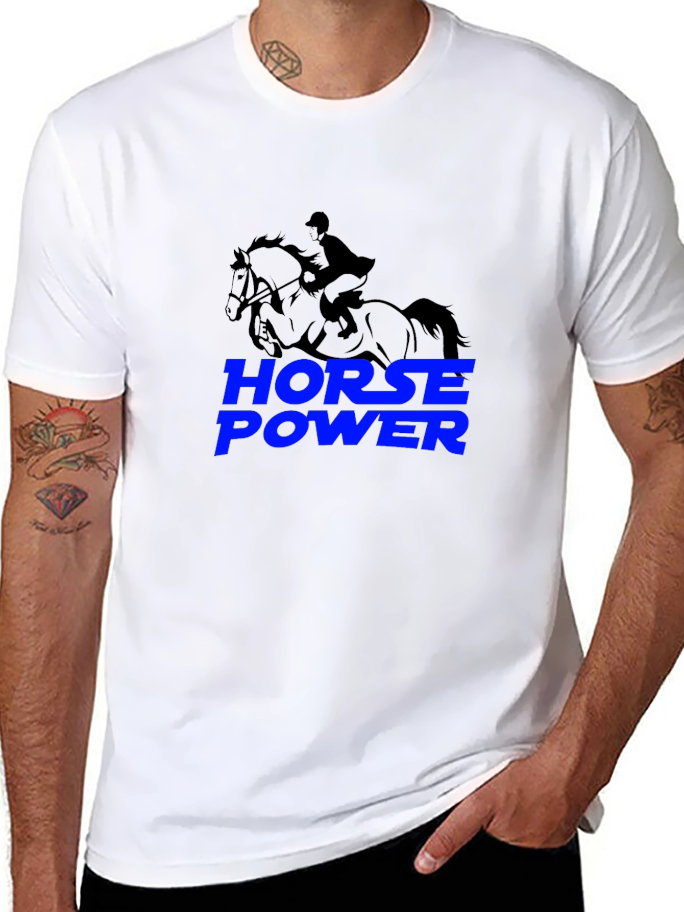 Horse Power Black T-Shirt