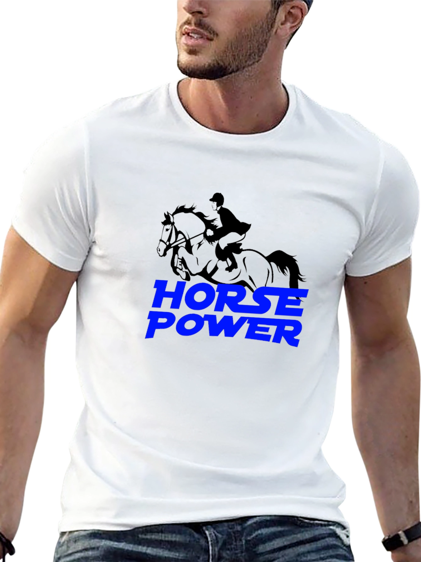 Horse Power Black T-Shirt