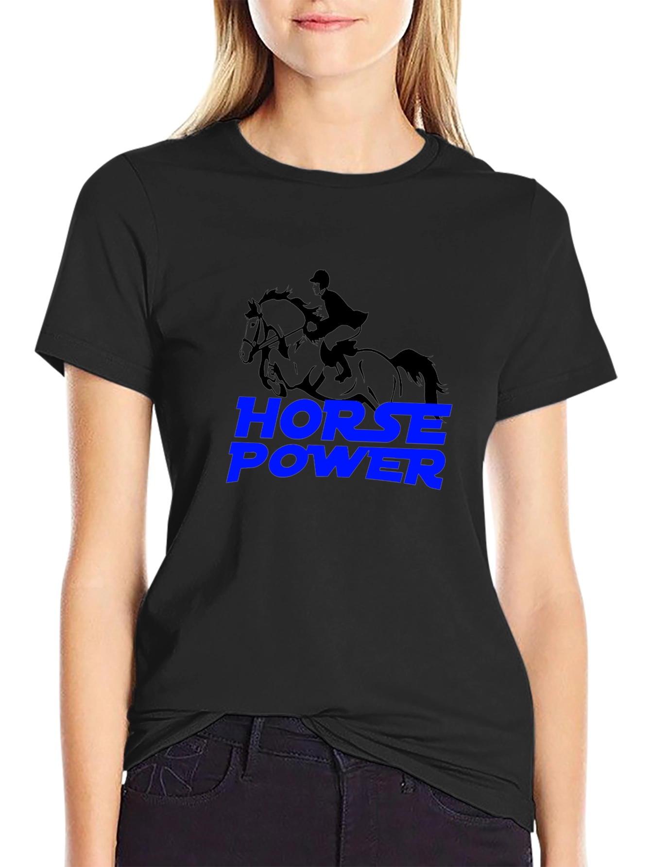 Horse Power Black T-Shirt