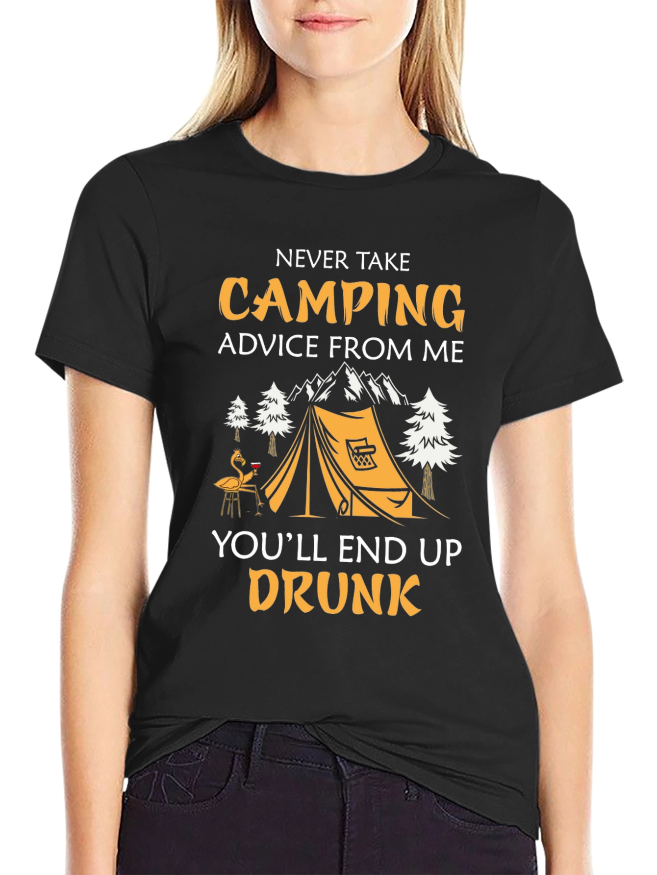 Funny Camping T-Shirt: Never Take Camping Advice