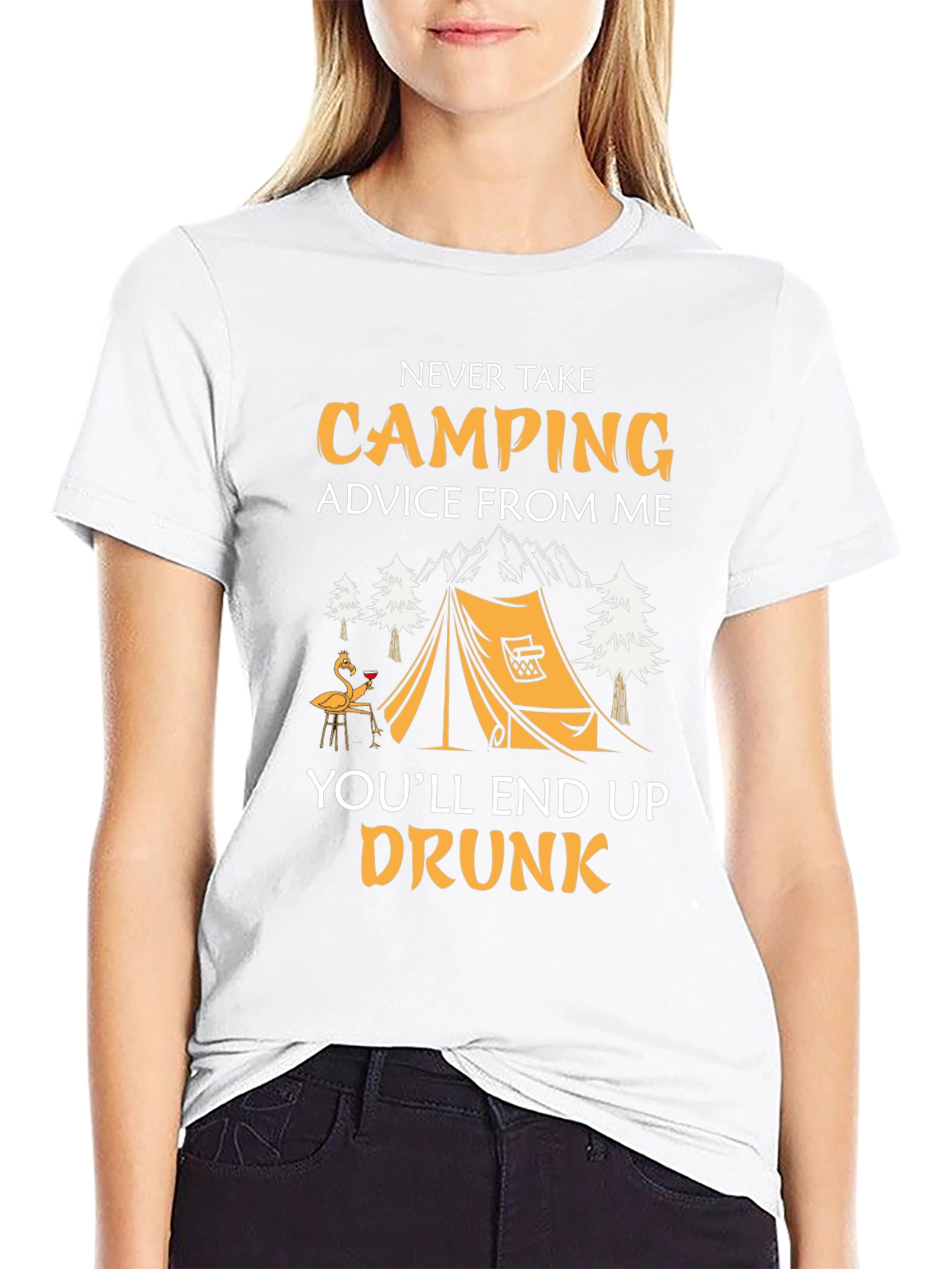Funny Camping T-Shirt: Never Take Camping Advice