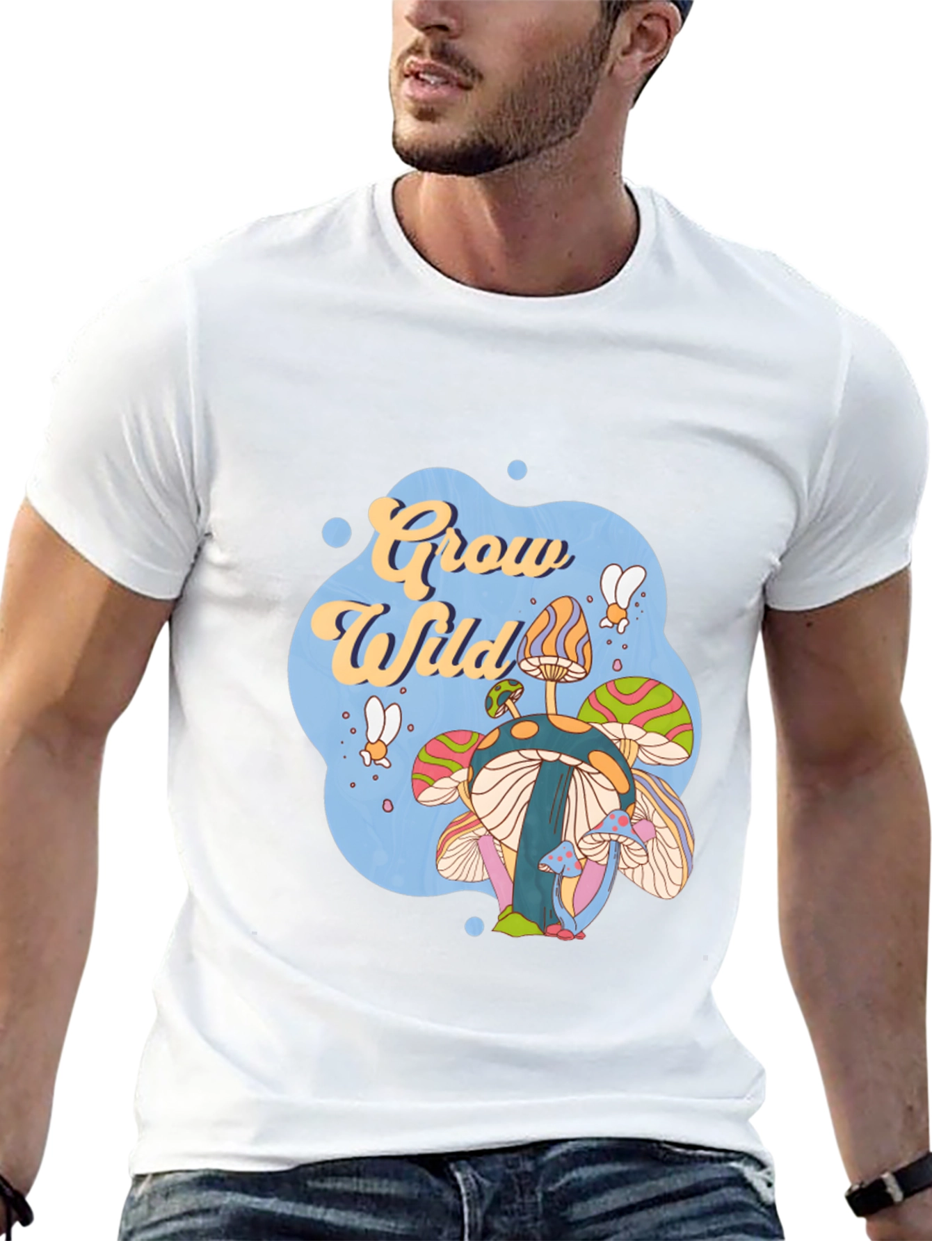 Groovy Mushroom Graphic T-Shirt - Grow Wild