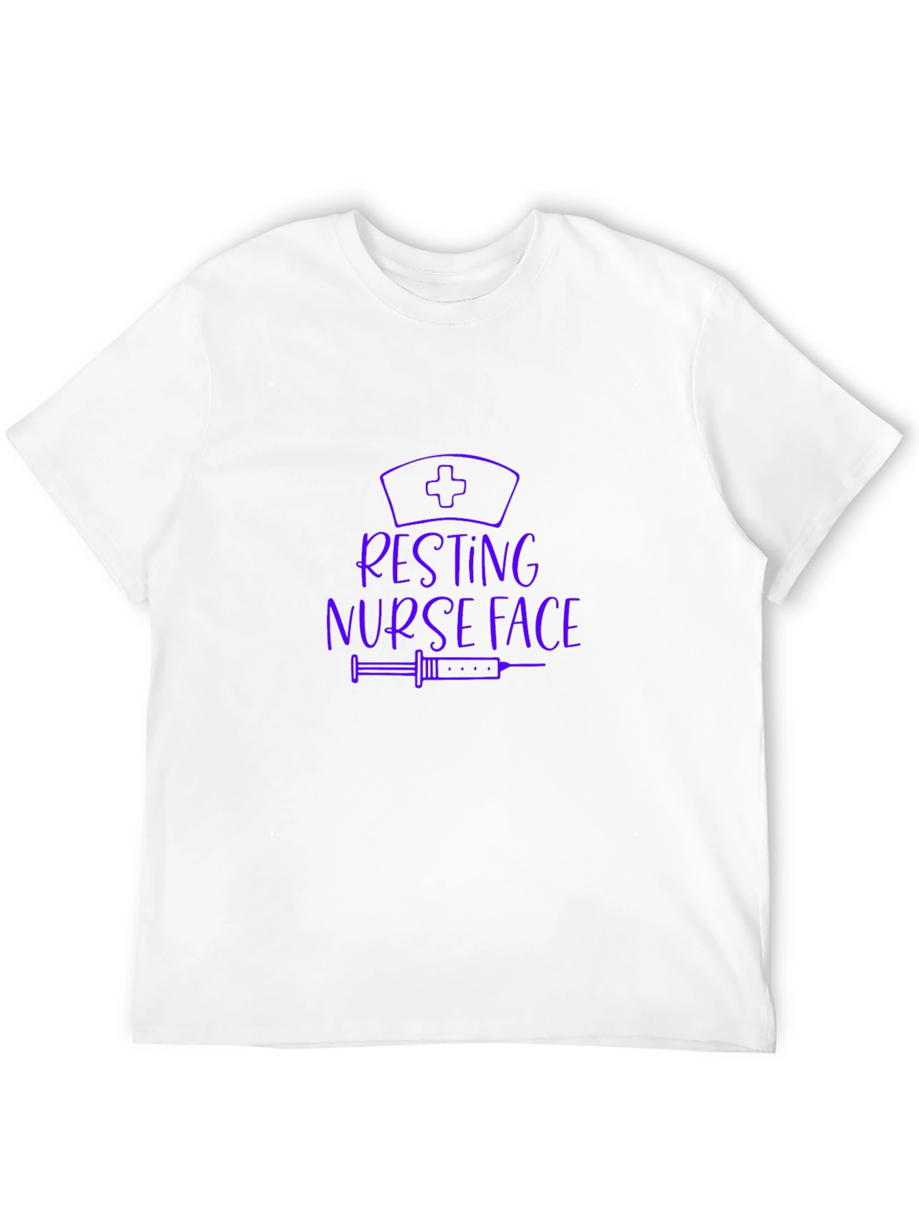 Resting Nurse Face Black T-Shirt
