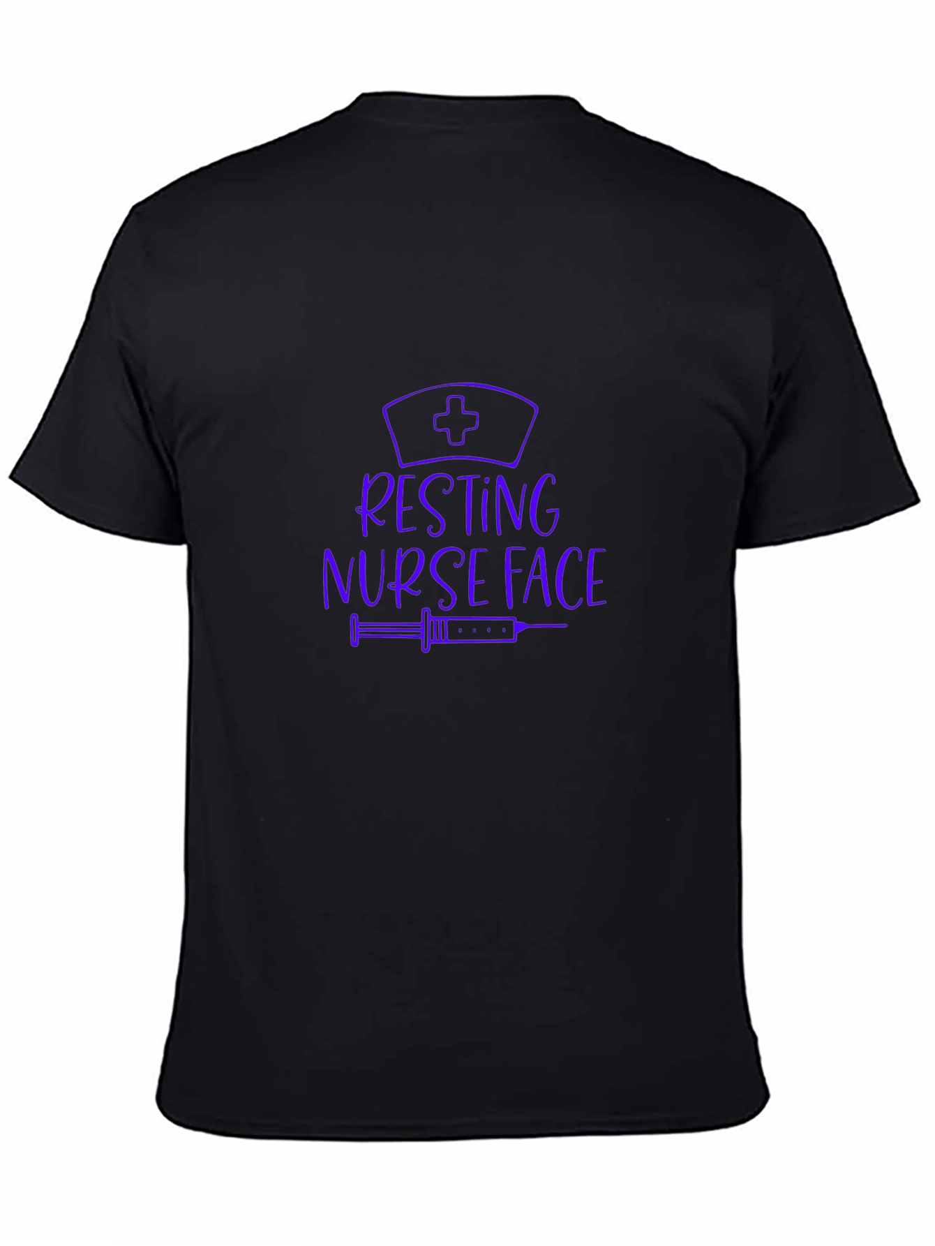 Resting Nurse Face Black T-Shirt