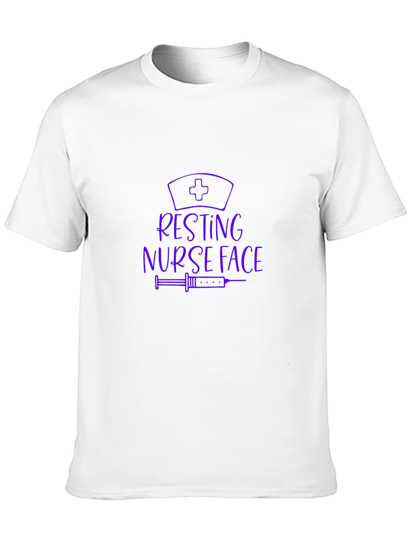 Resting Nurse Face Black T-Shirt