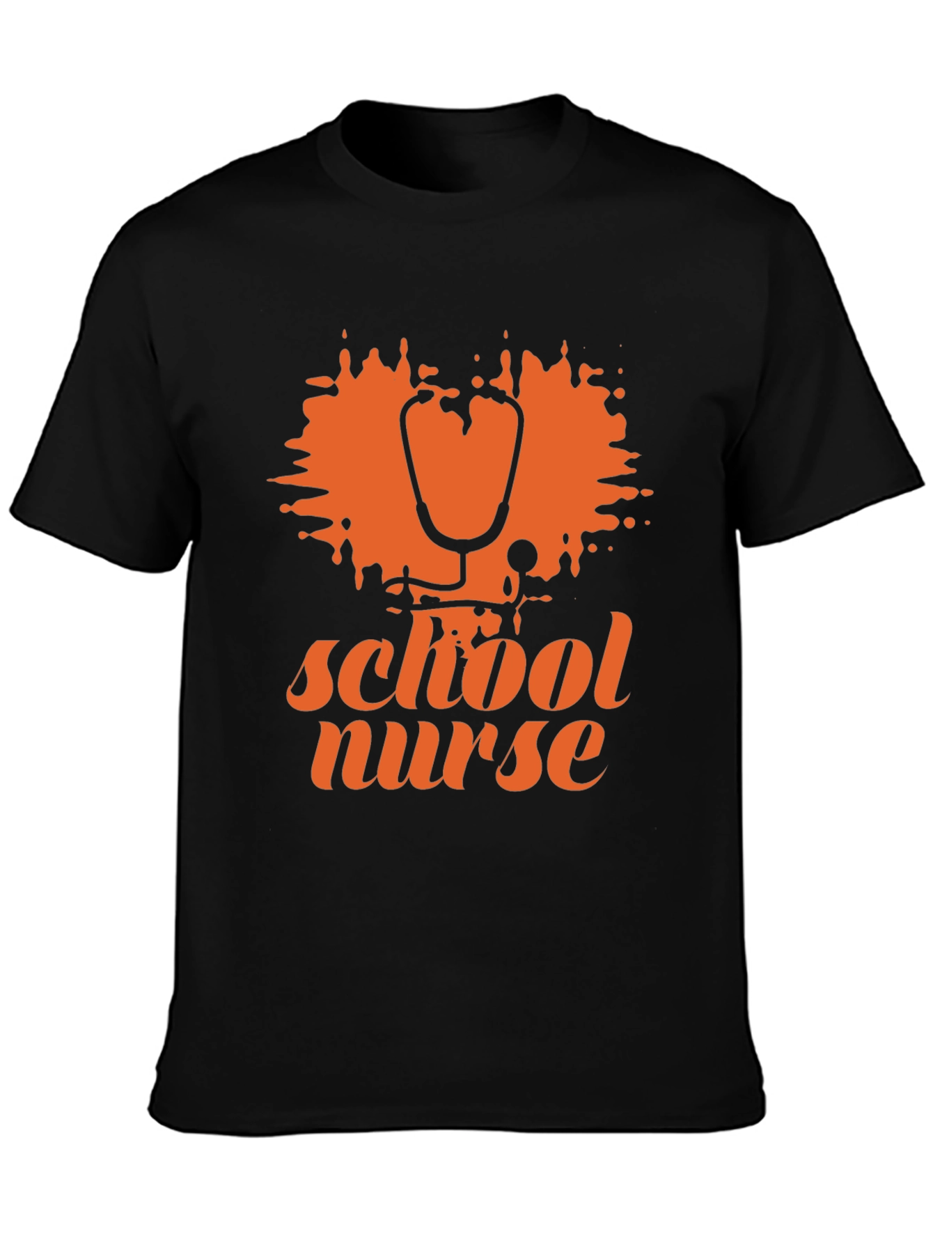School Nurse T-Shirt - Stethoscope Graphic Tee