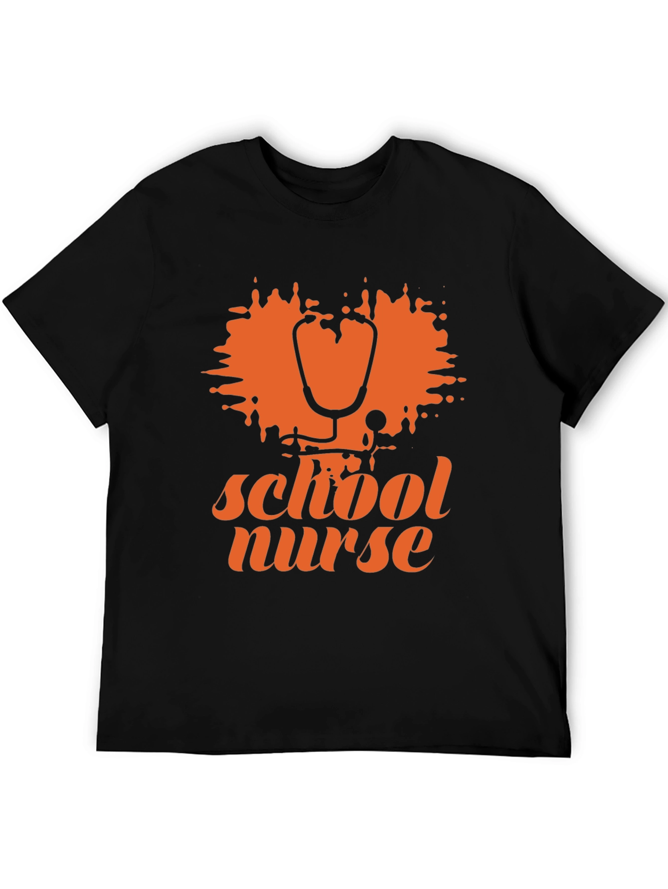 School Nurse T-Shirt - Stethoscope Graphic Tee