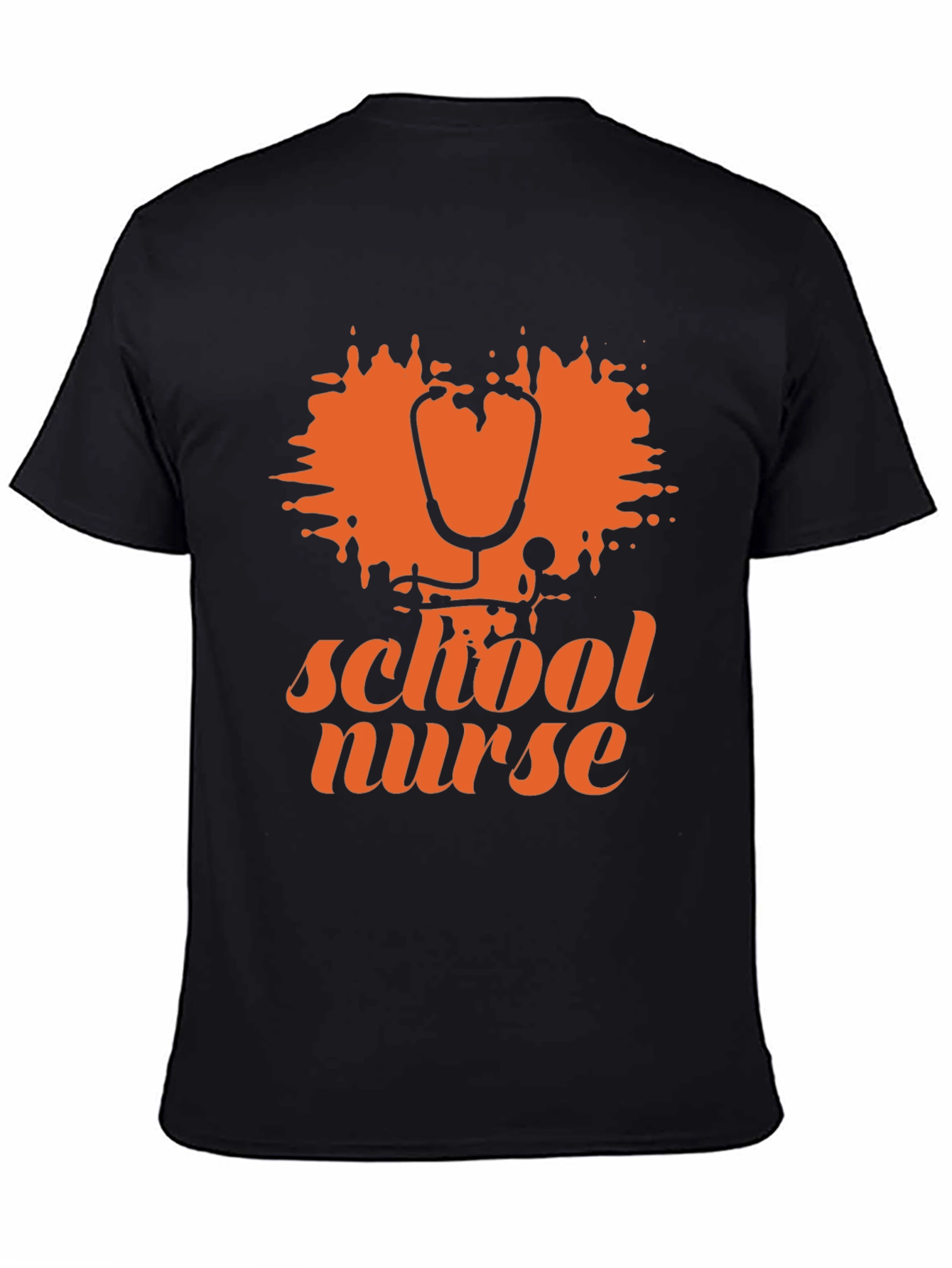 School Nurse T-Shirt - Stethoscope Graphic Tee