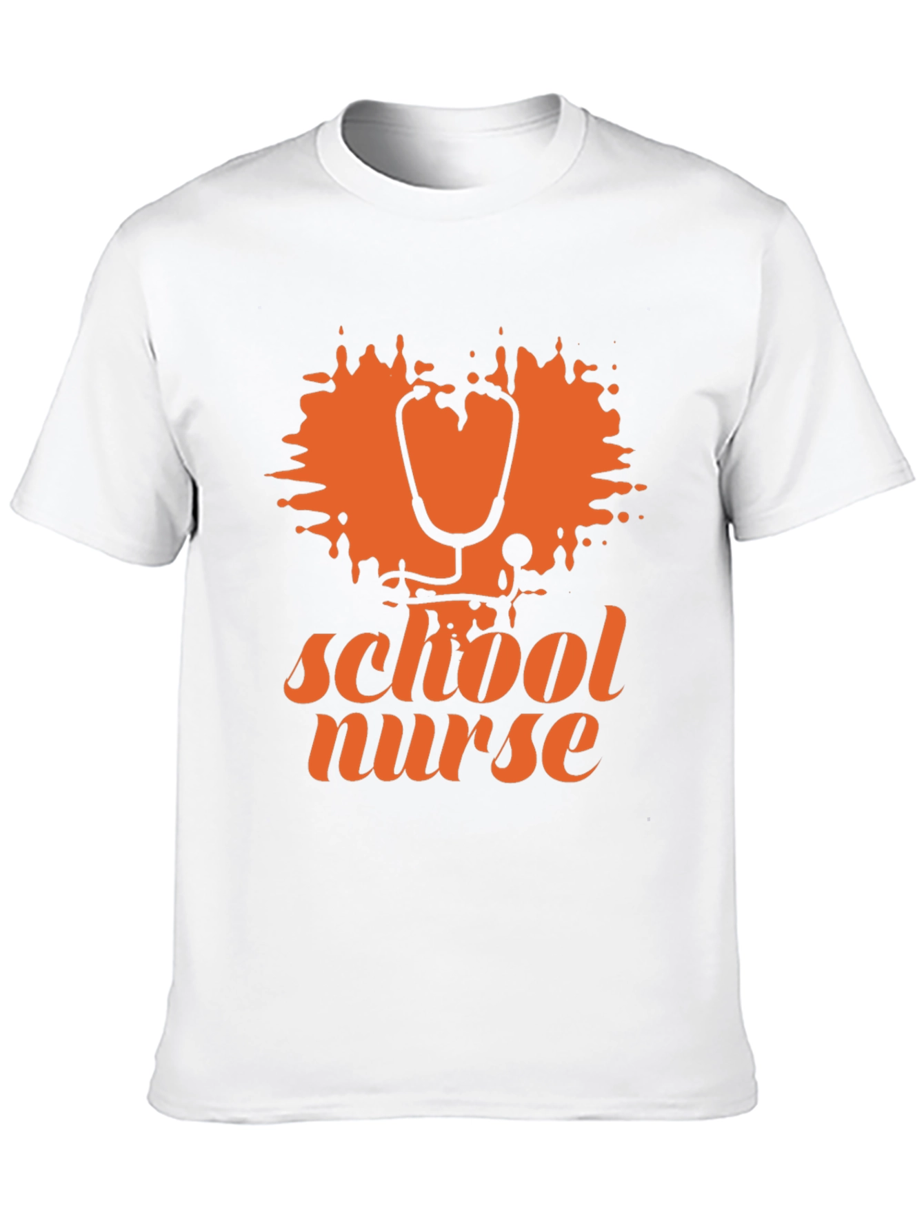 School Nurse T-Shirt - Stethoscope Graphic Tee