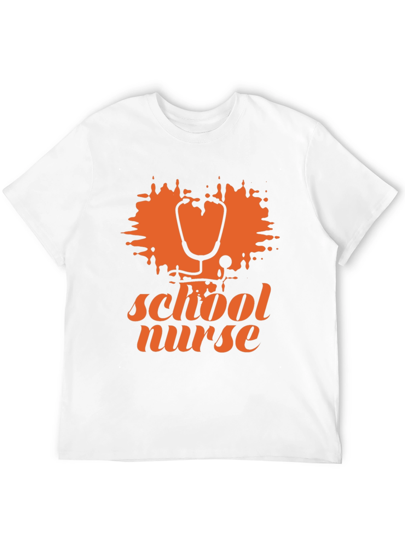 School Nurse T-Shirt - Stethoscope Graphic Tee