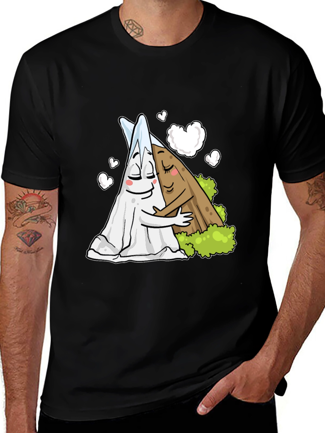 Cute Salt and Pepper Hugging T-Shirt