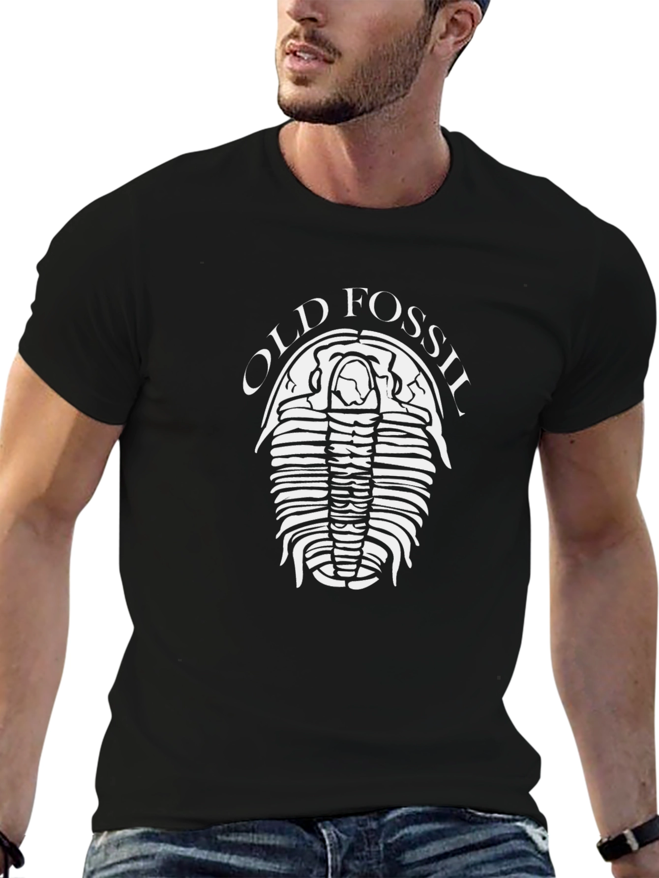 Old Fossil Trilobite T-Shirt - Black