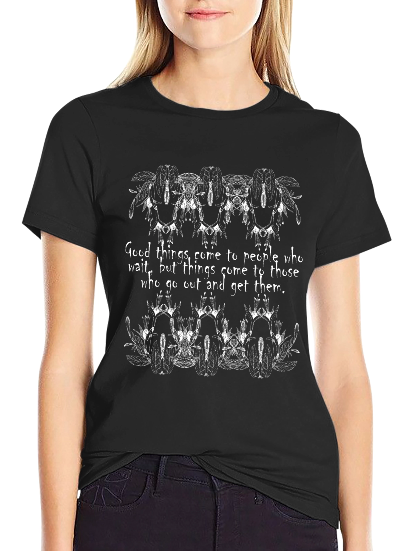 Motivational Motorcycle Graphic T-Shirt - Black