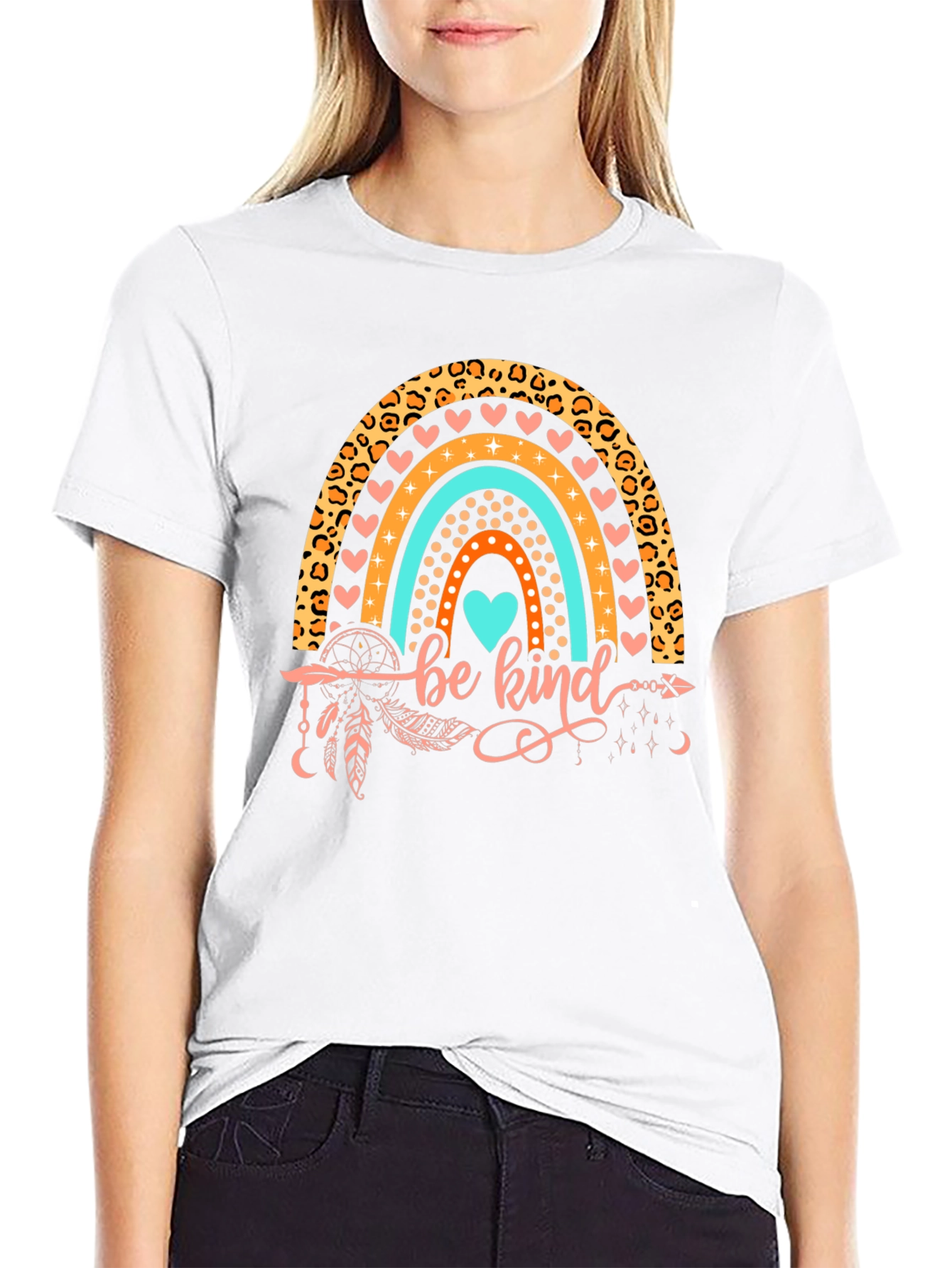 Be Kind Rainbow Graphic Tee