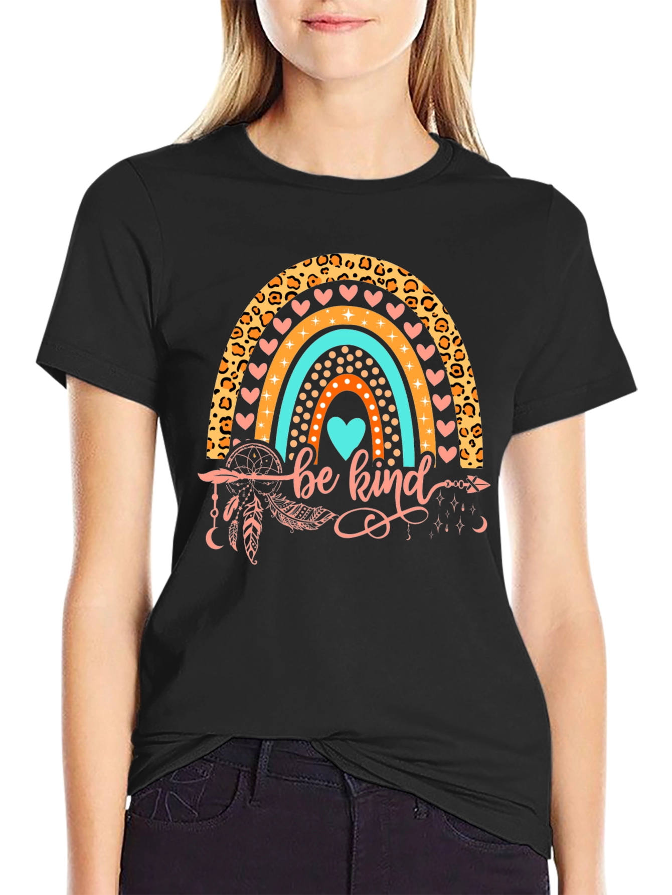 Be Kind Rainbow Graphic Tee