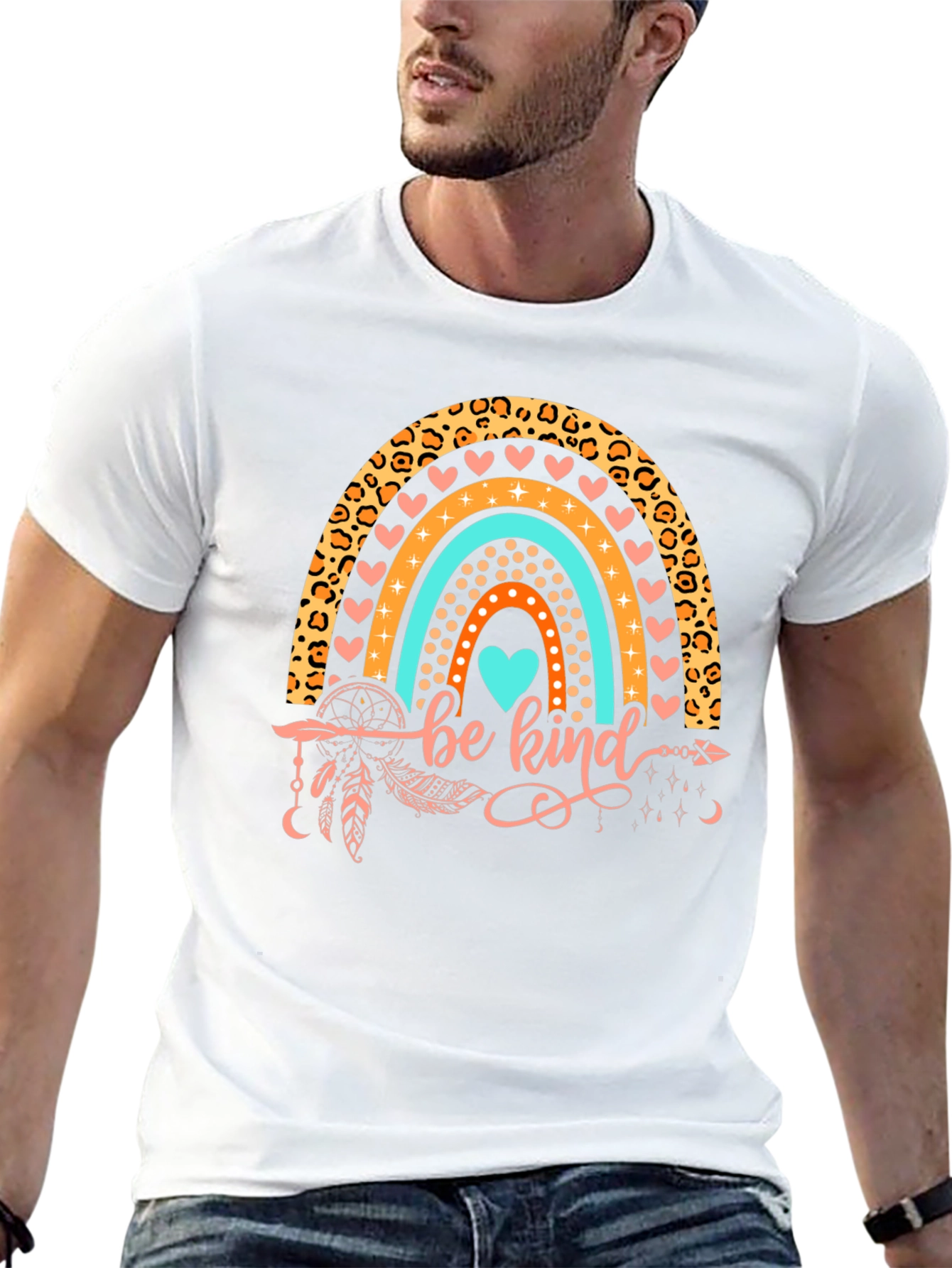 Be Kind Rainbow Graphic Tee