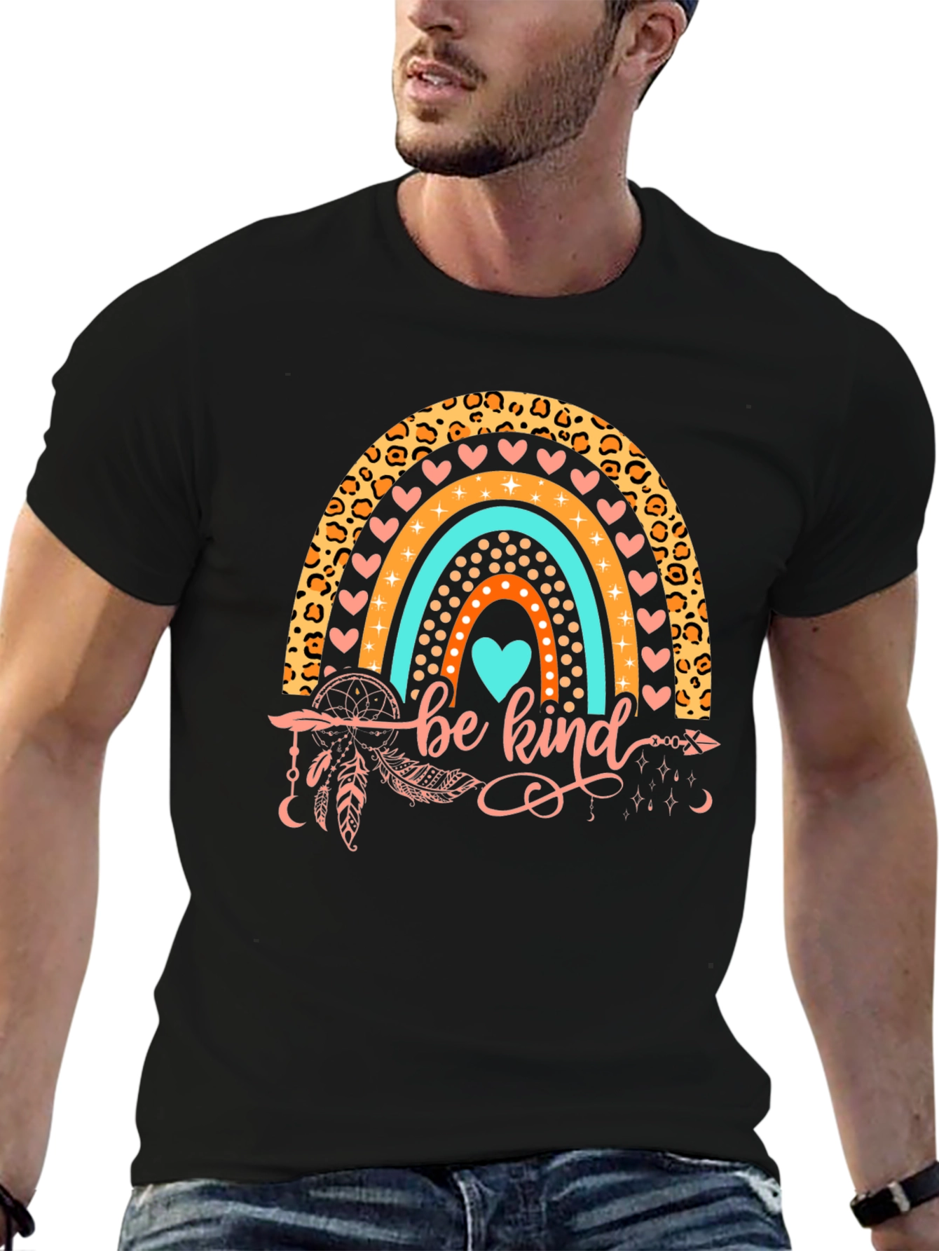 Be Kind Rainbow Graphic Tee
